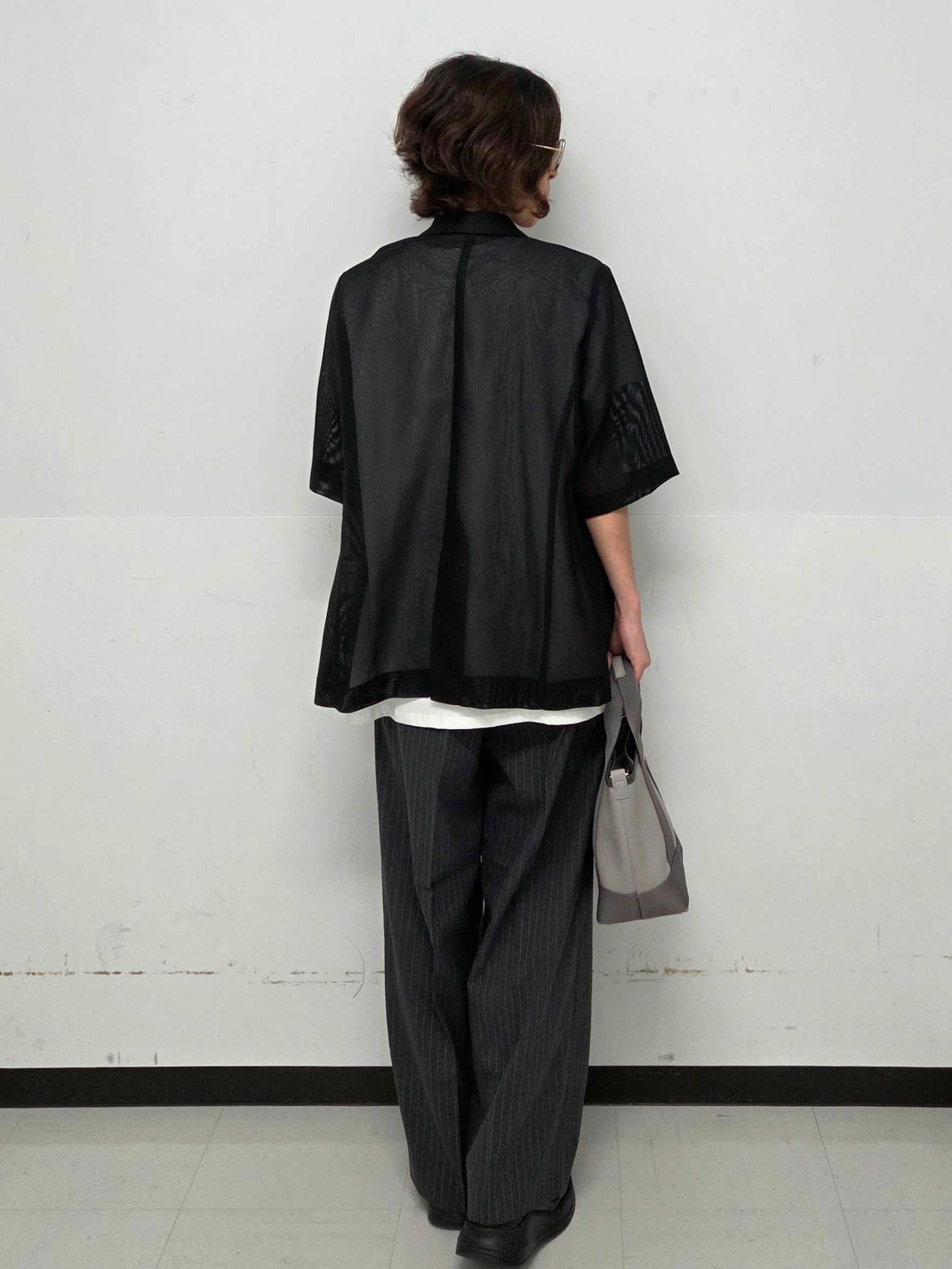 くまみさんの「OPAQUE.CLIP｜メッシュテーラードジャケット／チェック柄アソート【洗濯機OK】」を使ったコーディネート