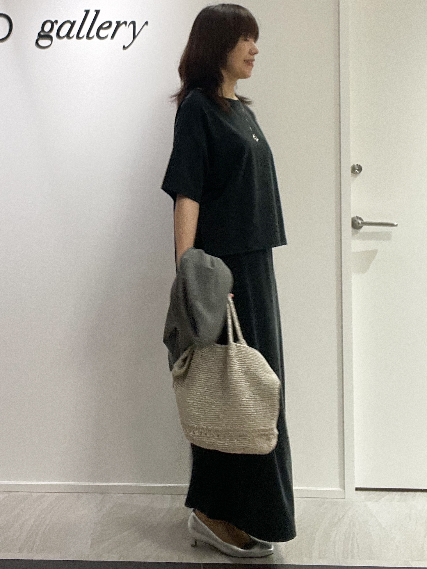 めいさんの「UNTITLED｜【セットアップ可/接触冷感】ヴィンテージライクドルマンカットソー」を使ったコーディネート