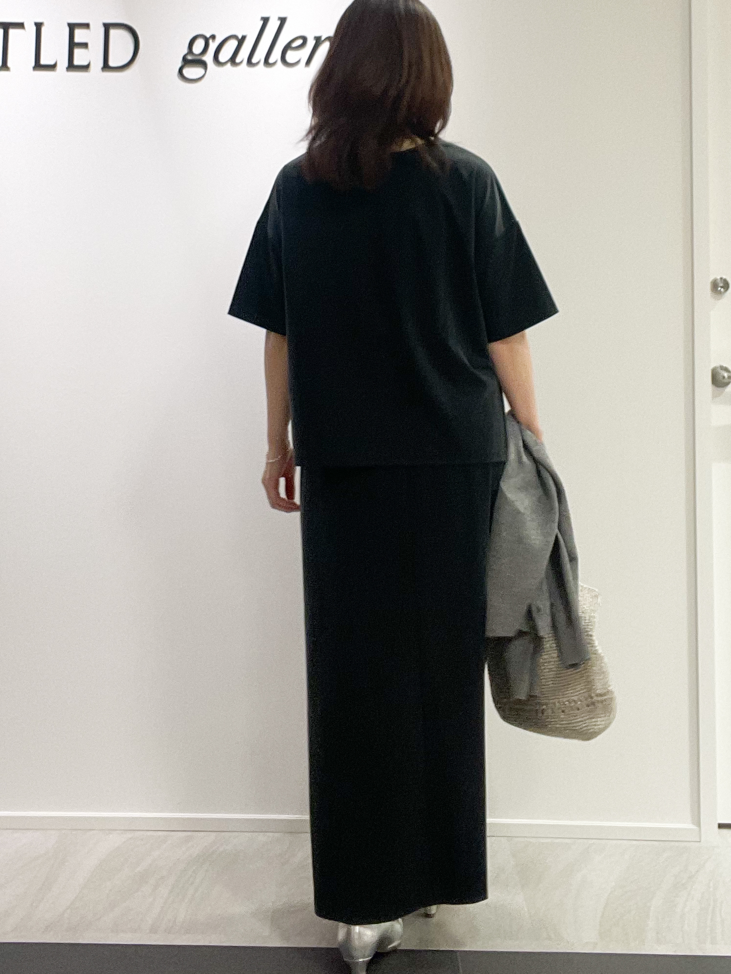 めいさんの「UNTITLED｜【セットアップ可/接触冷感】ヴィンテージライクドルマンカットソー」を使ったコーディネート