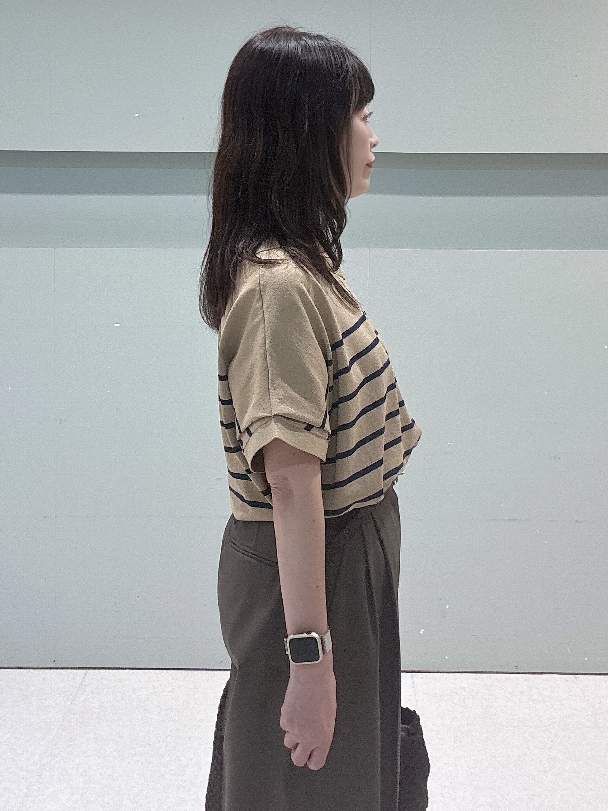 makiさんの「UNTITLED｜【ステンレスチェーン】クロスリングネックレス」を使ったコーディネート