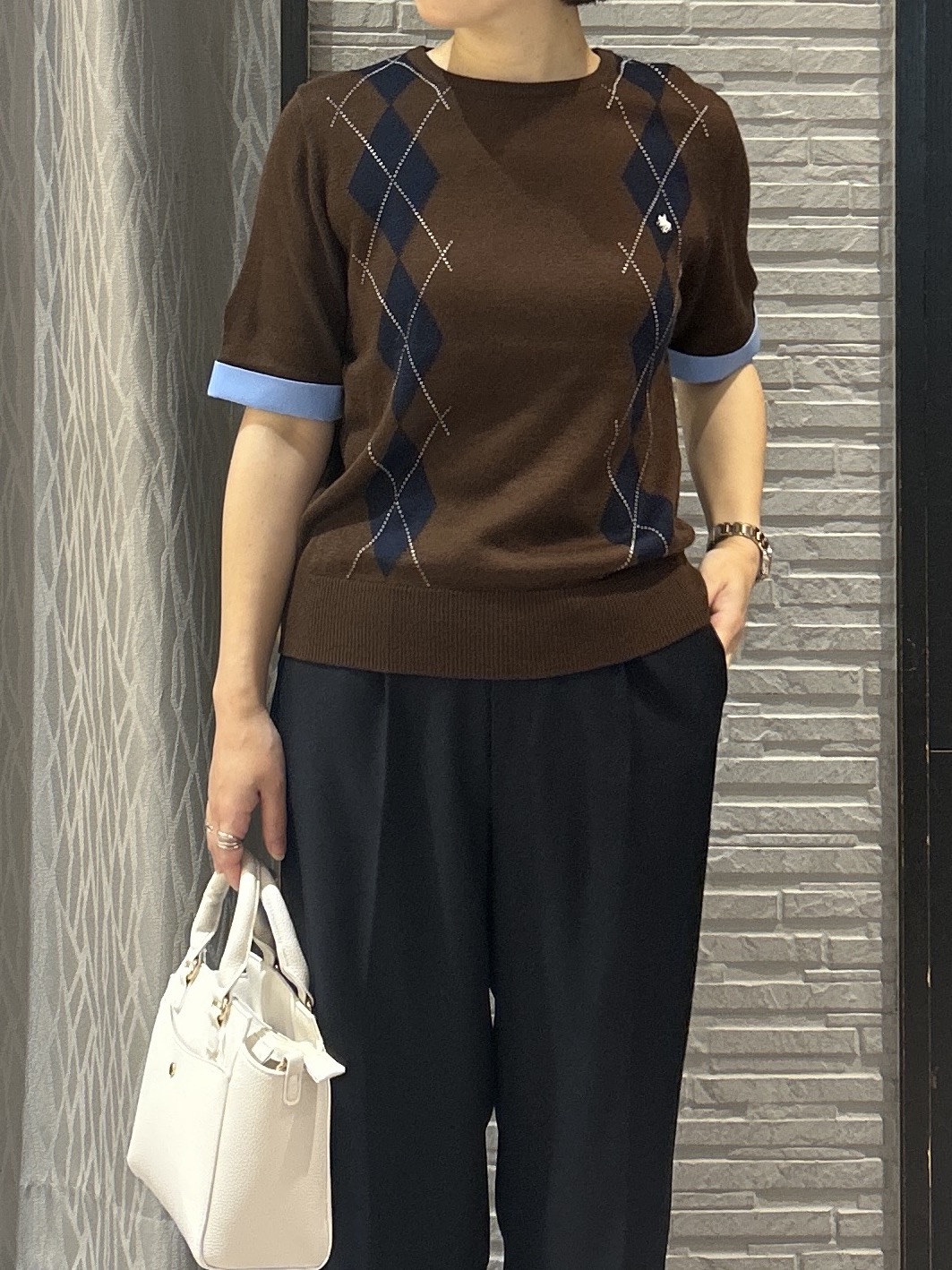 ga_riさんの「THE SHOP TK｜【静電防止】セミワイドパンツ」を使ったコーディネート