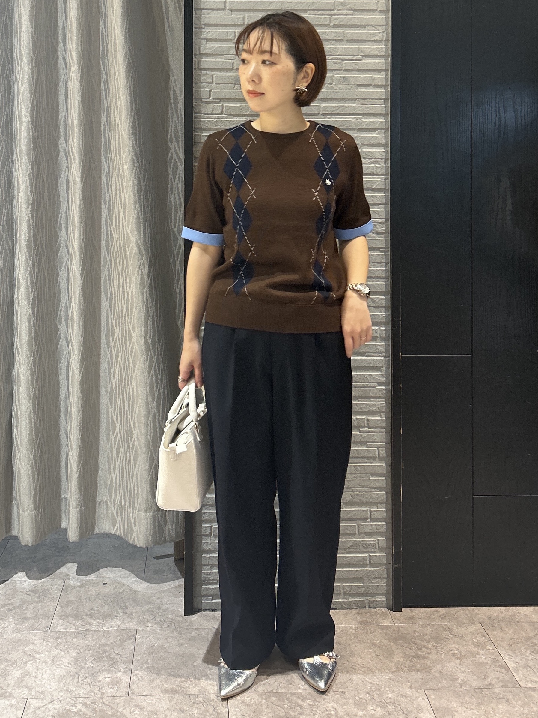 ga_riさんの「THE SHOP TK｜【静電防止】セミワイドパンツ」を使ったコーディネート
