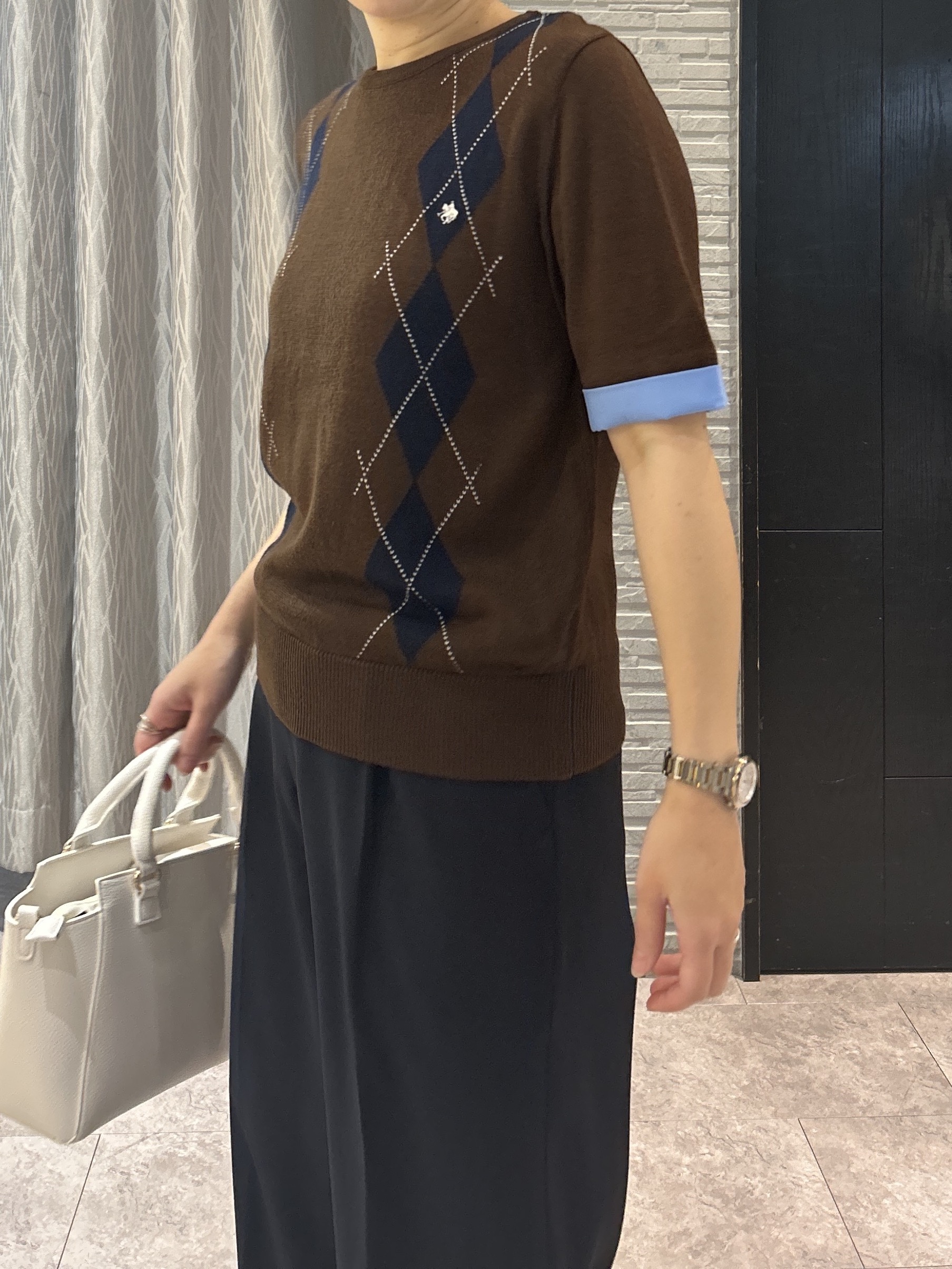 ga_riさんの「THE SHOP TK｜【静電防止】セミワイドパンツ」を使ったコーディネート