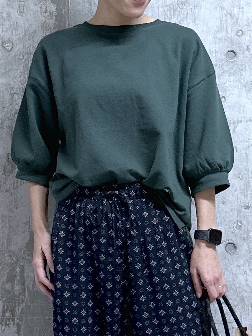 kumiさんの「Dessin｜バックヘンリーカットソー5分袖」を使ったコーディネート
