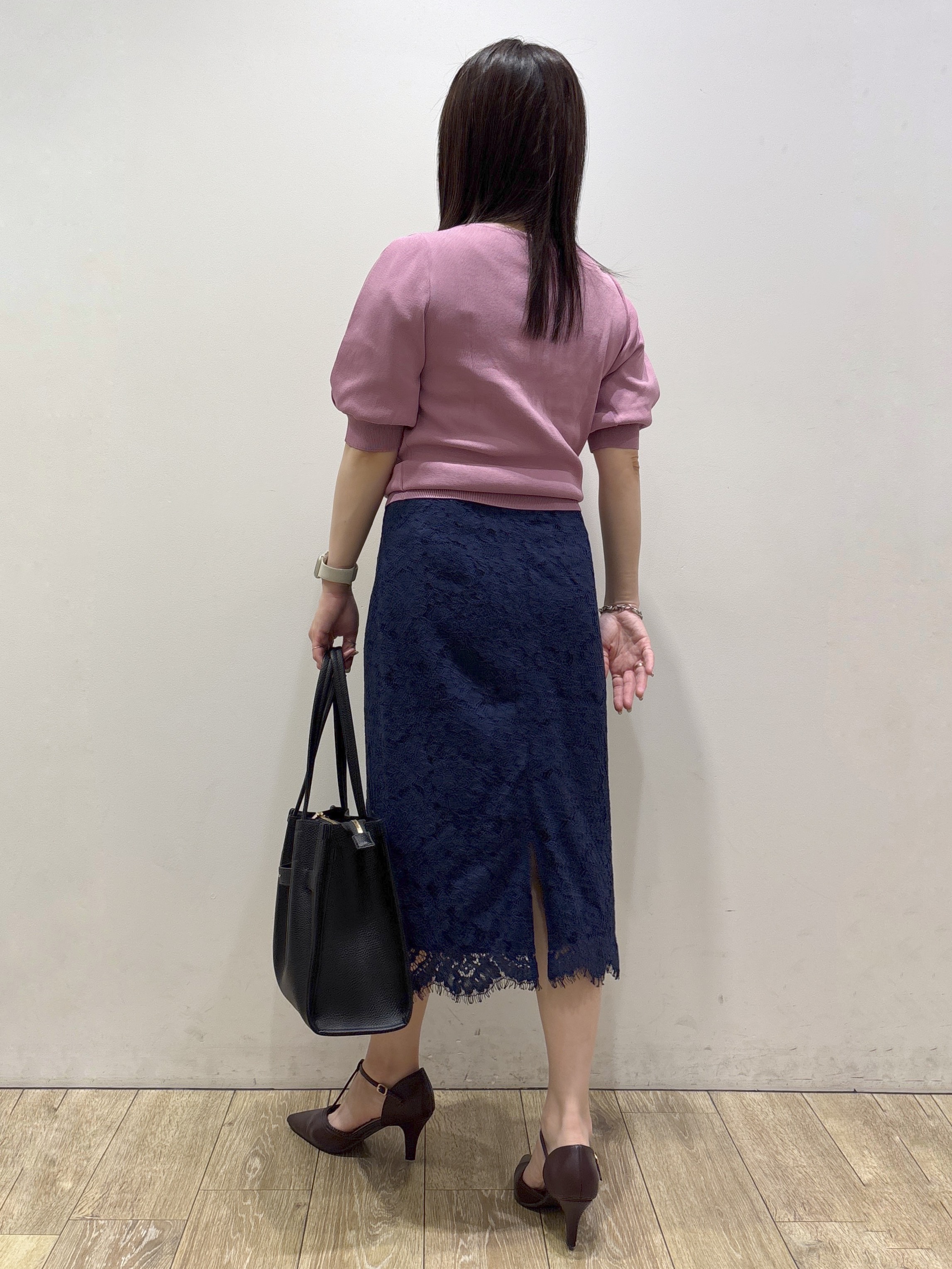 mameさんの「index｜【接触冷感】クールタッチラップスリーブニット《UVケア／洗濯機OK／XS～3L／9col》」を使ったコーディネート
