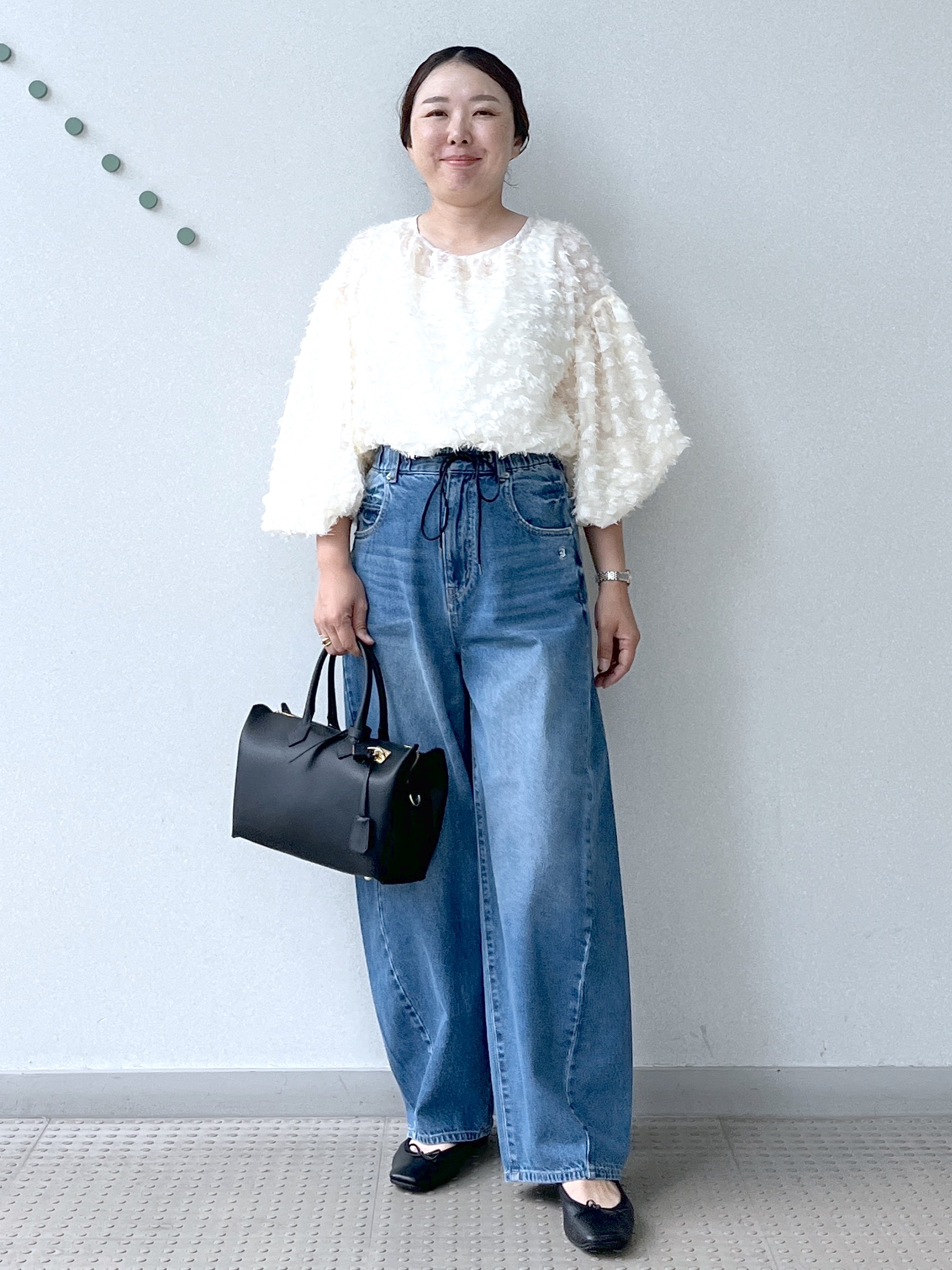 Soeさんの「DRESSTERIOR｜【着映え】ジャガードボリュームブラウス」を使ったコーディネート