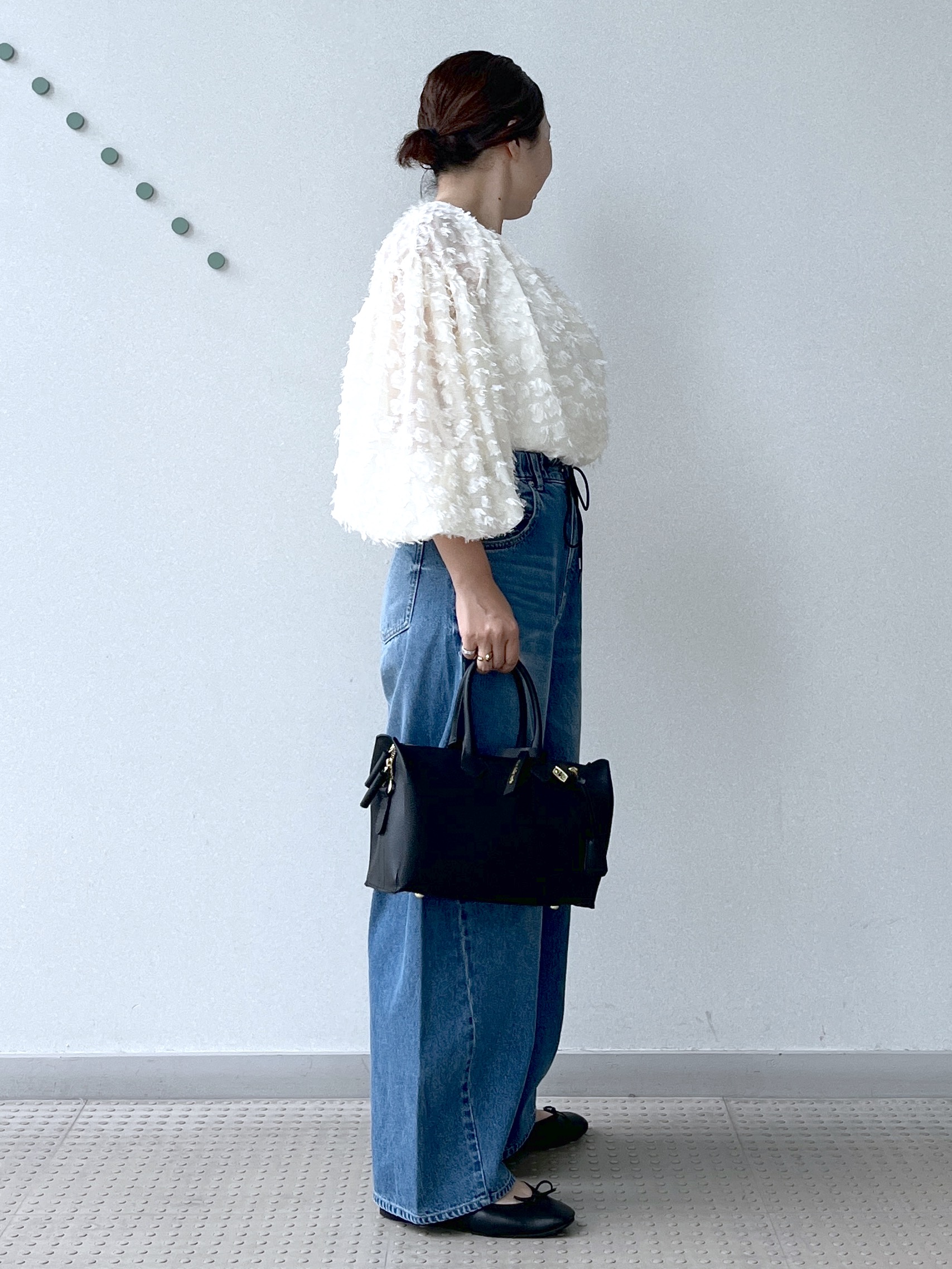 Soeさんの「DRESSTERIOR｜【着映え】ジャガードボリュームブラウス」を使ったコーディネート