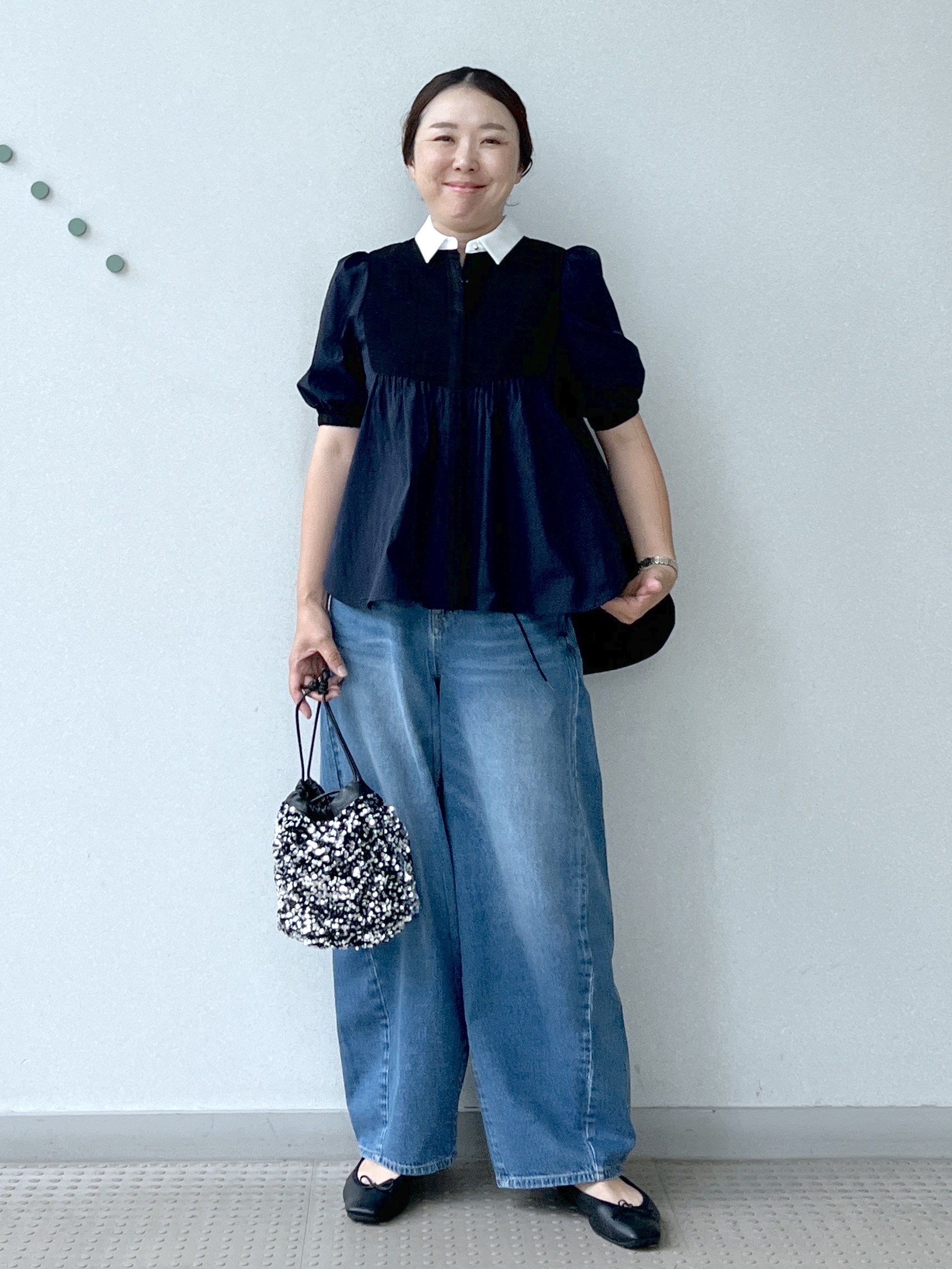 Soeさんの「DRESSTERIOR｜【着映え】パフスリーブ ブザムブラウス」を使ったコーディネート