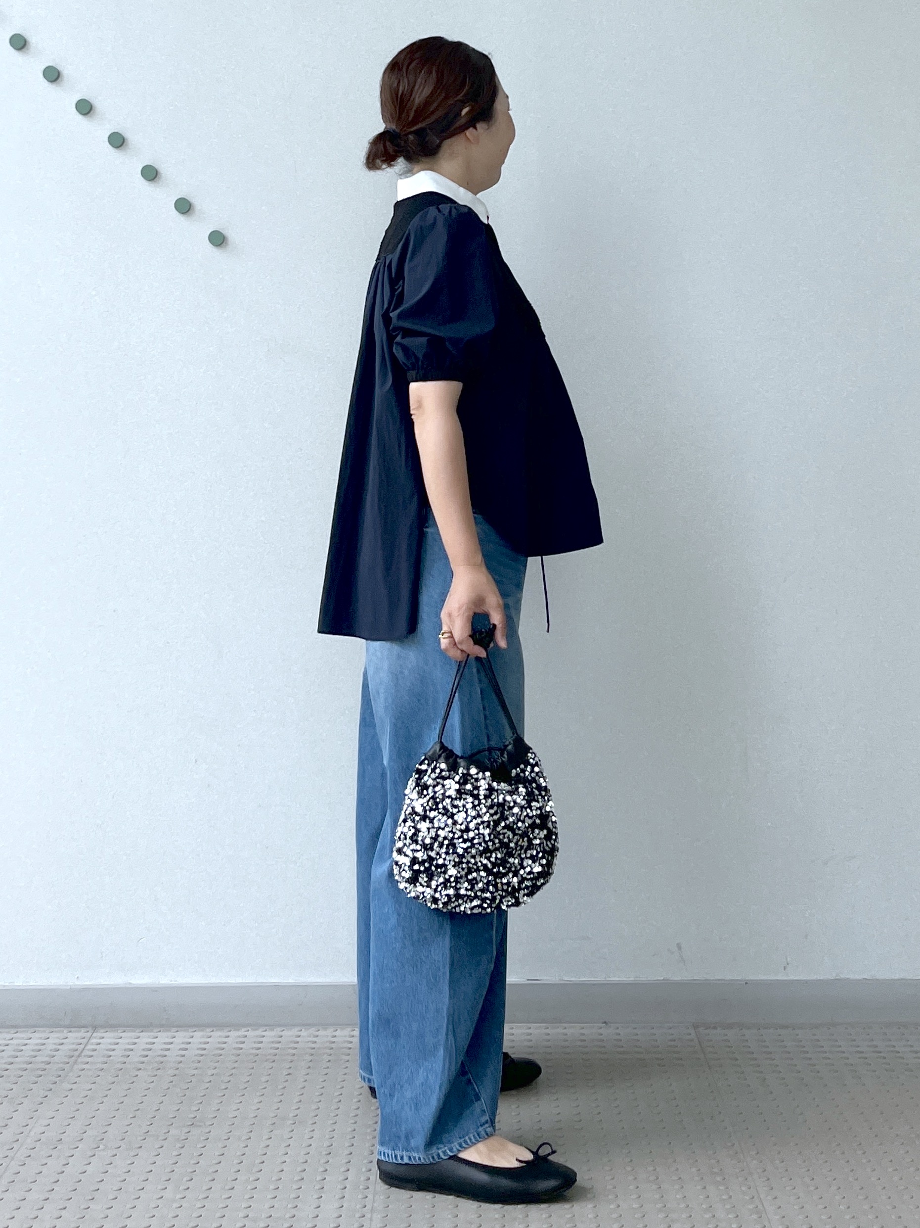 Soeさんの「DRESSTERIOR｜【着映え】パフスリーブ ブザムブラウス」を使ったコーディネート