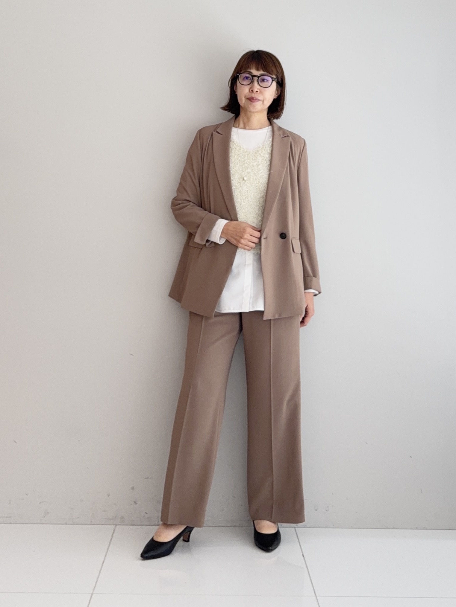 murayamaさんの「INDIVI｜【接触冷感/UVケア/着る日傘】ダブルジャケット」を使ったコーディネート