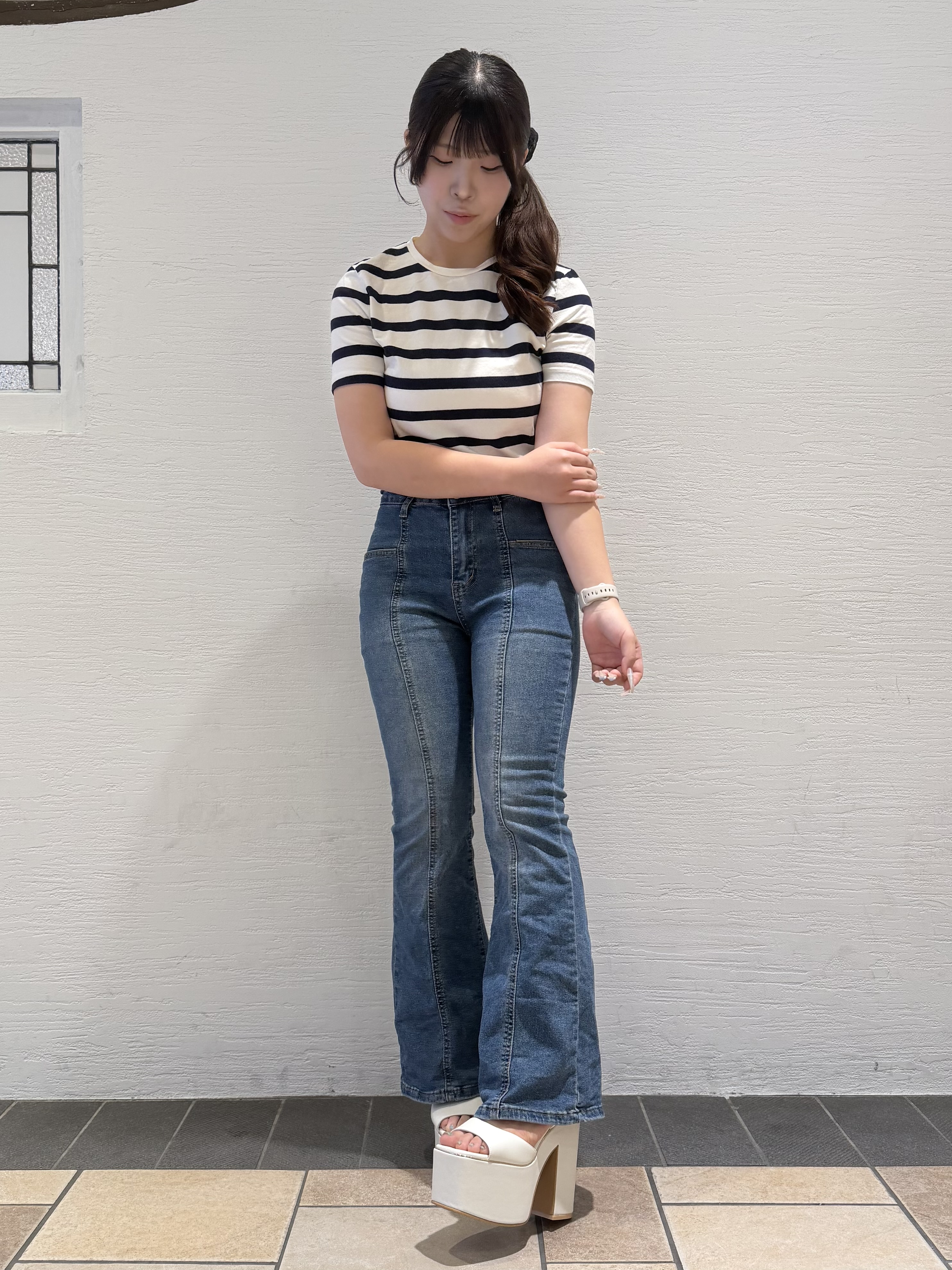 Nさんの「ESPERANZA｜アゲ盛りサンダル」を使ったコーディネート