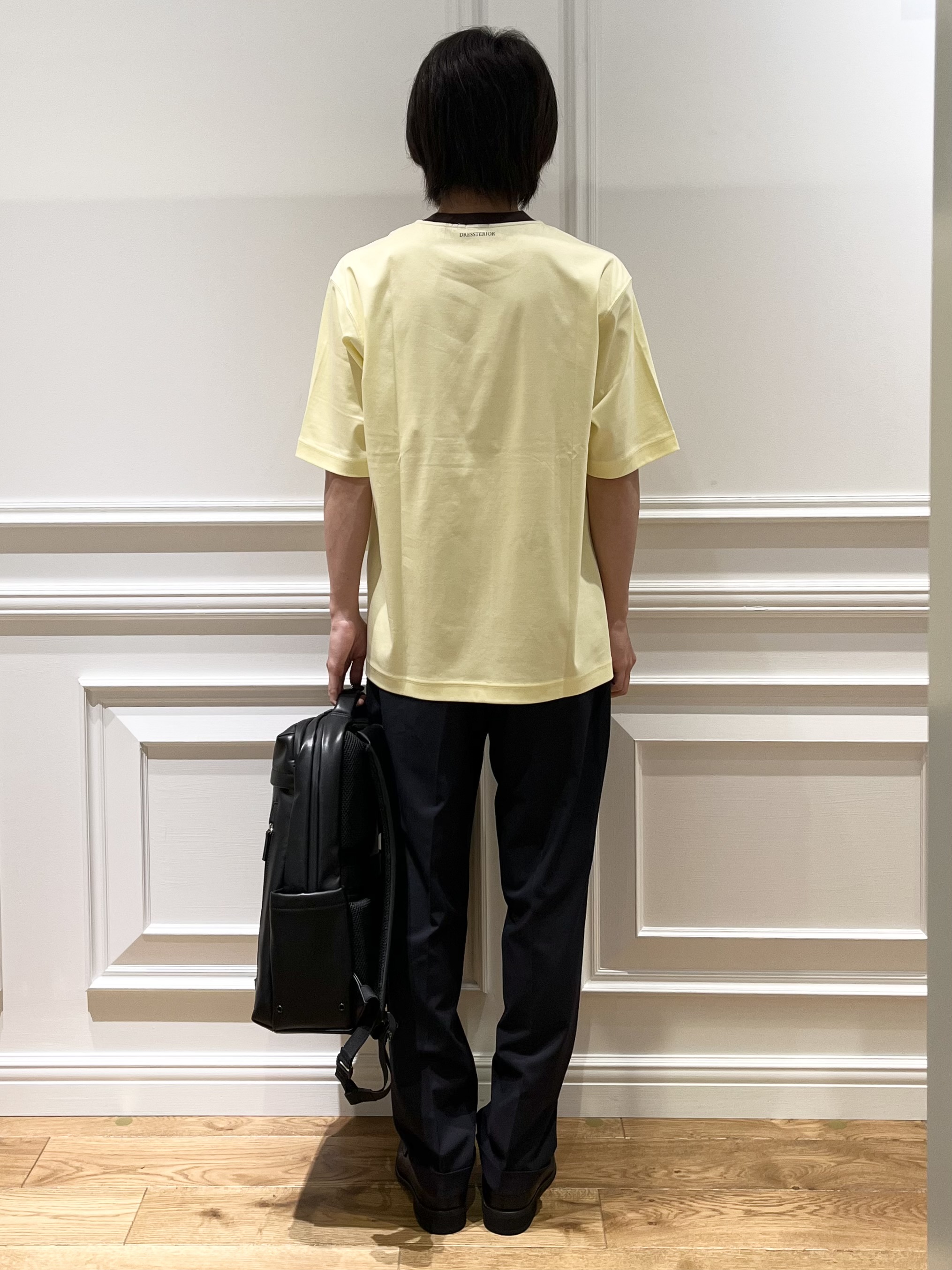 Watanabeさんの「DRESSTERIOR｜【接触冷感／抗菌防臭／消臭】ICE CLEAR COTTON フロッグオーバーフィットTシャツ」を使ったコーディネート