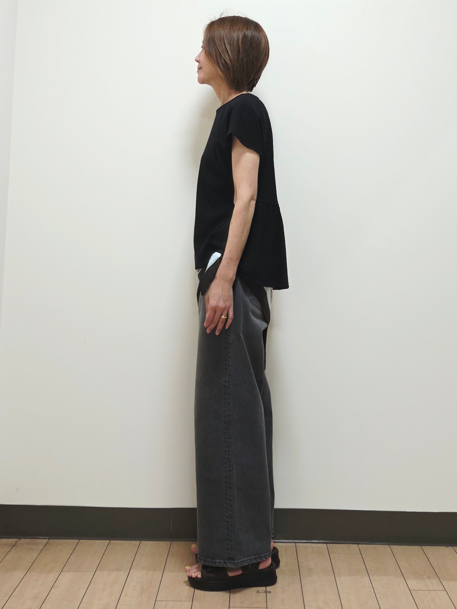 yuuさんの「Reflect｜【腰まわりカバー／手洗い可】ペプラムプルオーバー」を使ったコーディネート