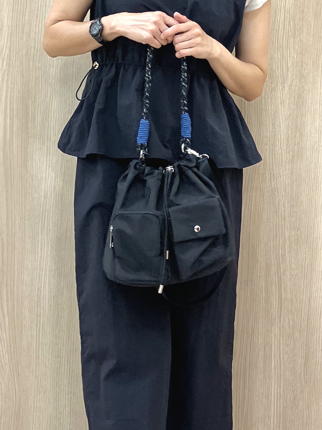 Keiさんの「grove｜【低身長さんも選べる着丈・洗濯機◎】1枚で旬顔！Tシャツドッキングドロストワンピース」を使ったコーディネート