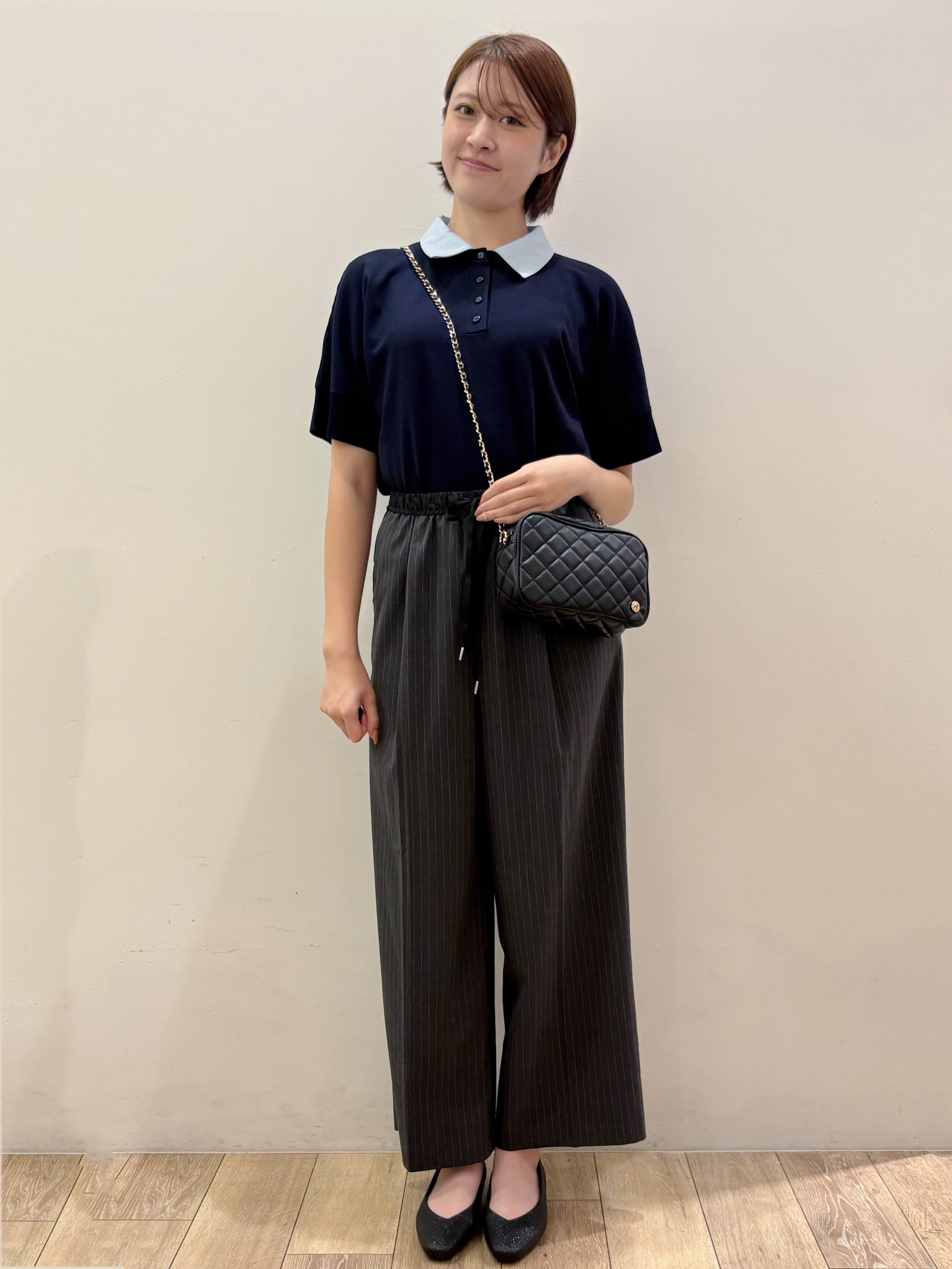 RINさんの「OPAQUE.CLIP｜2WAY衿ドッキングニット《洗濯機OK》」を使ったコーディネート