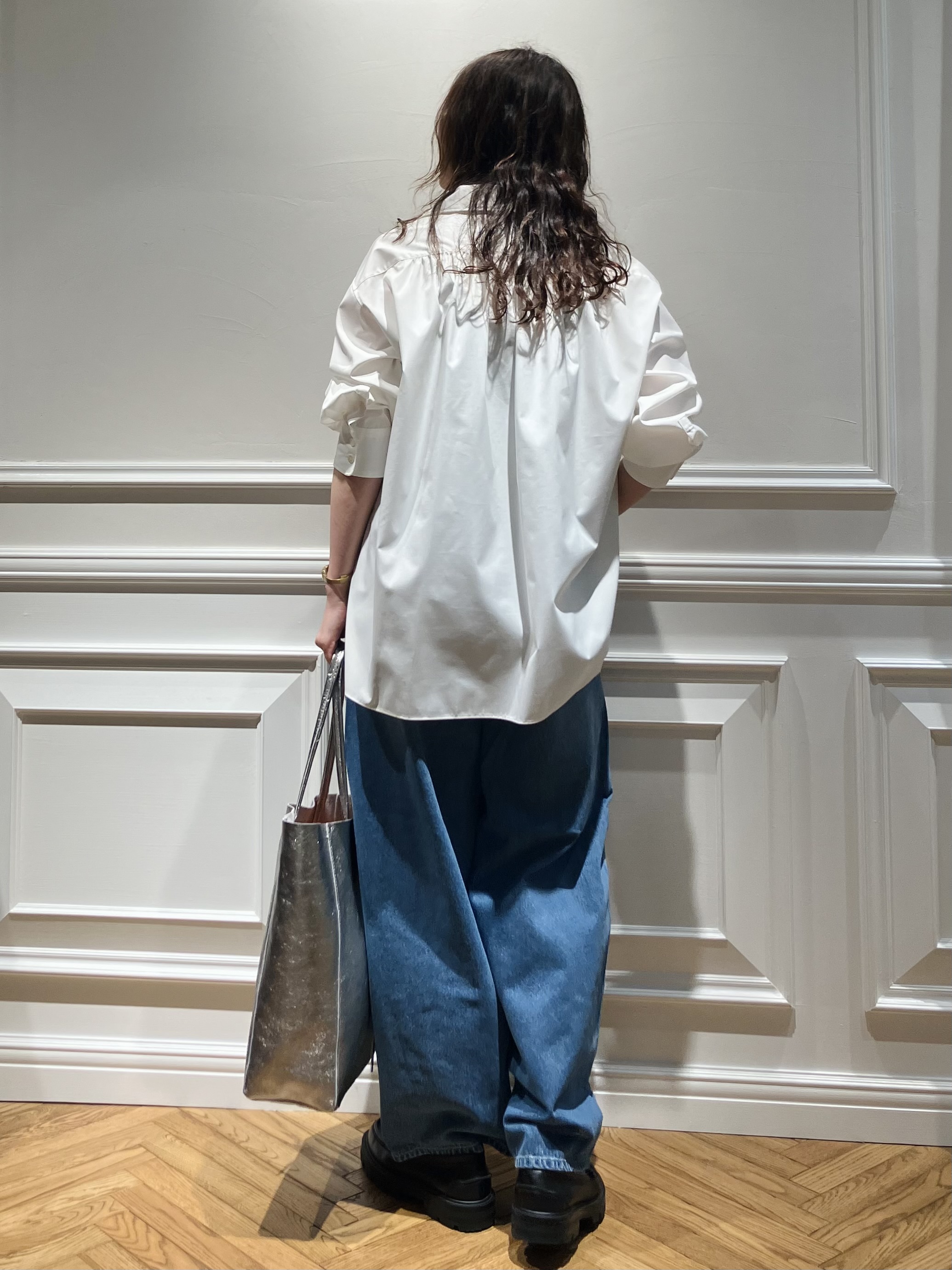 TSUKUIさんの「DRESSTERIOR｜【接触冷感/UVカット/着回し】スキッパーブラウス」を使ったコーディネート