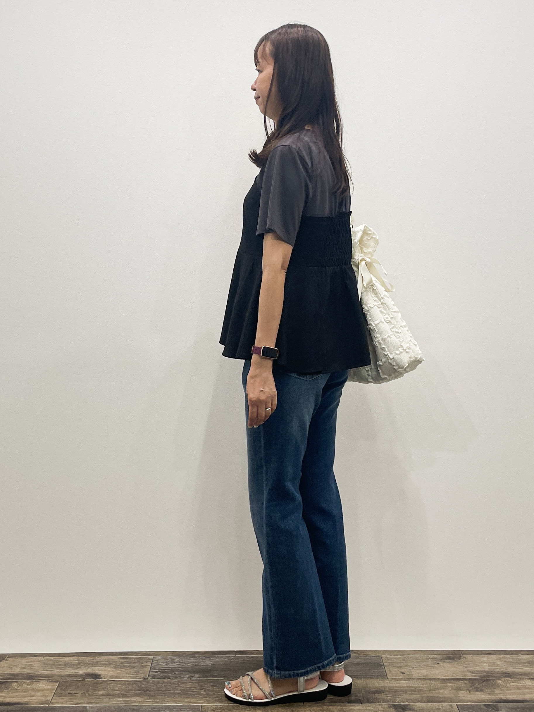 Aikoさんの「OPAQUE.CLIP｜ビスチェドッキングカットソー【洗濯機OK】」を使ったコーディネート