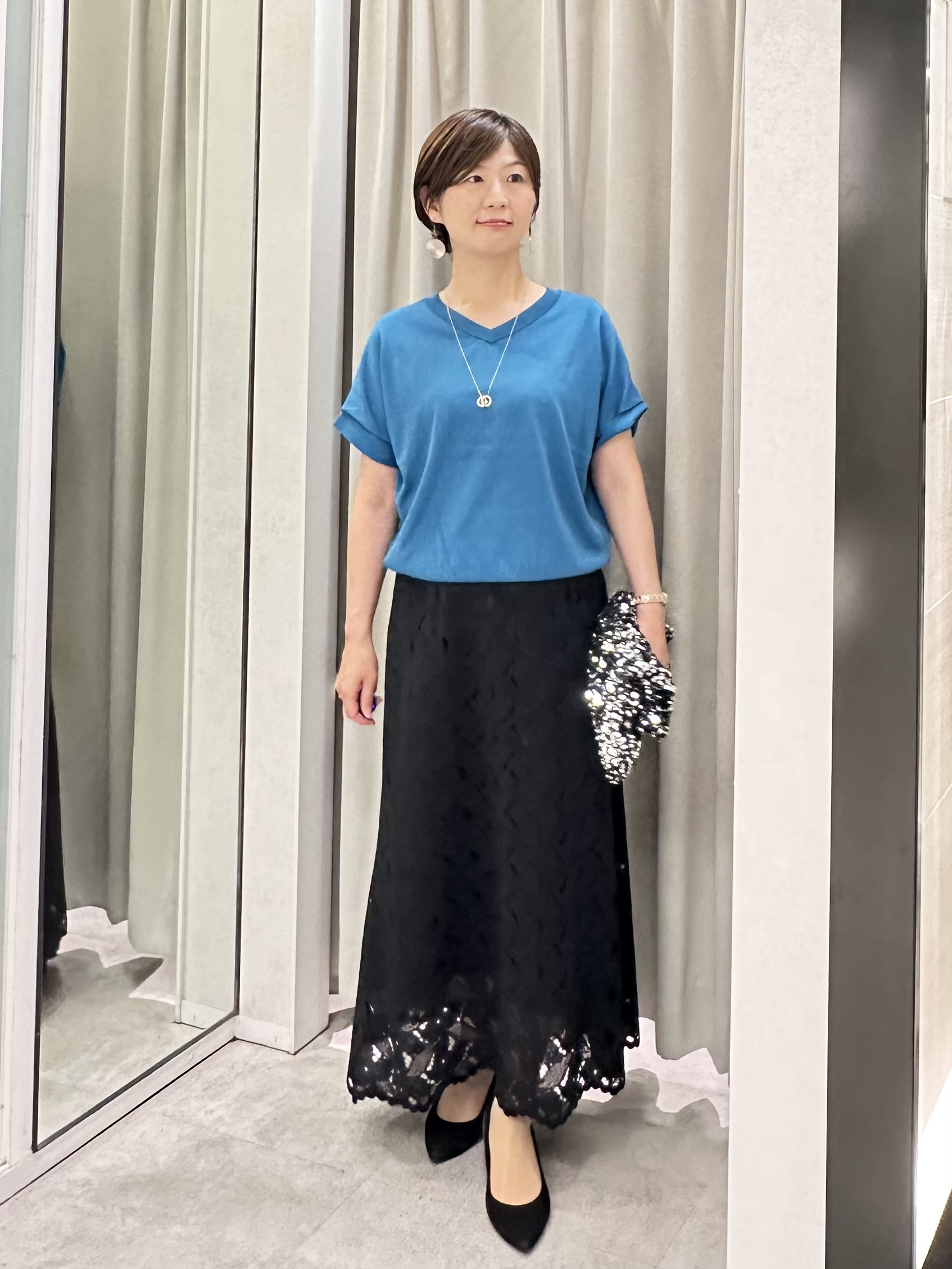 みなこさんの「UNTITLED｜【肌に張りつきにくい/前後2WAY】ドライタッチコットンプルオーバー」を使ったコーディネート
