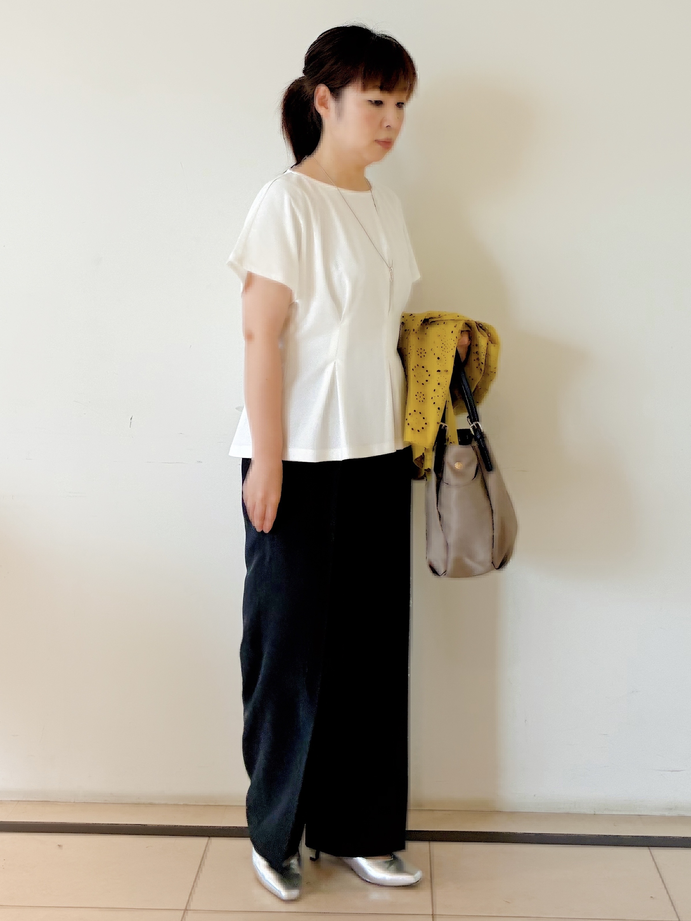 ひーさんの「Reflect｜【通勤◎】カットワーク刺繍レース シャツブラウス」を使ったコーディネート