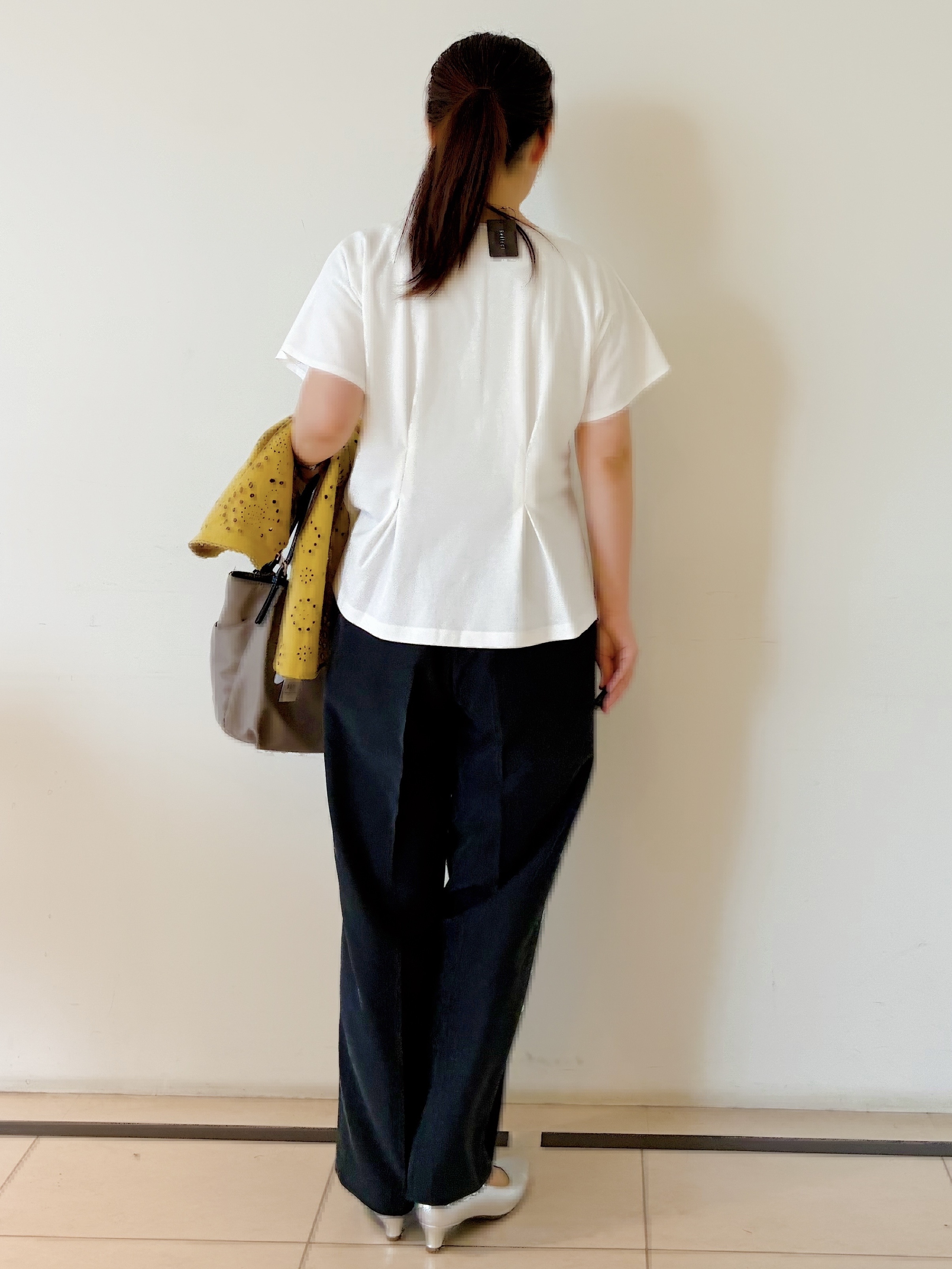 ひーさんの「Reflect｜【通勤◎】カットワーク刺繍レース シャツブラウス」を使ったコーディネート