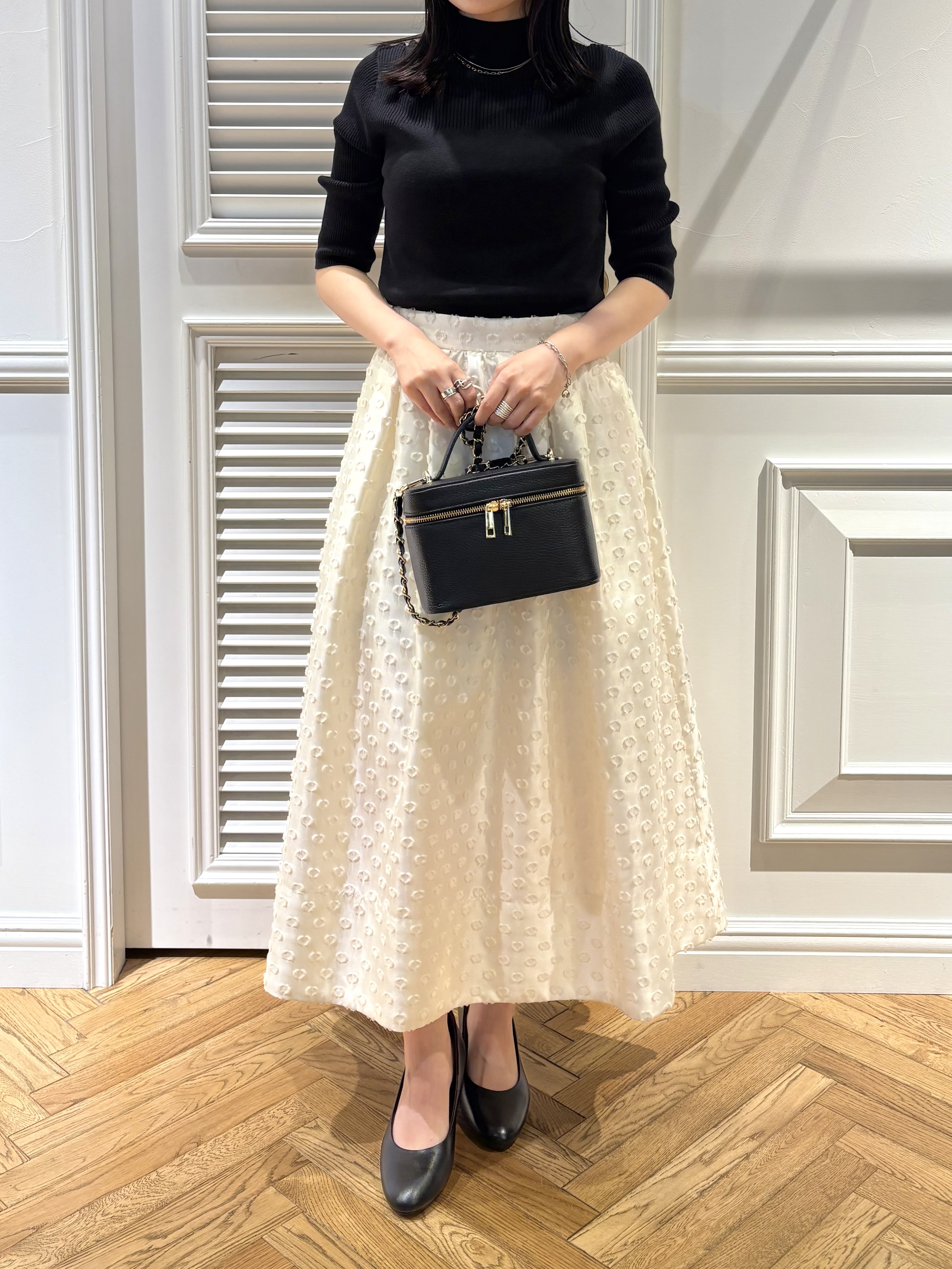 cocoさんの「DRESSTERIOR｜【接触冷感】クールタッチカットハーフスリーブプルオーバー」を使ったコーディネート
