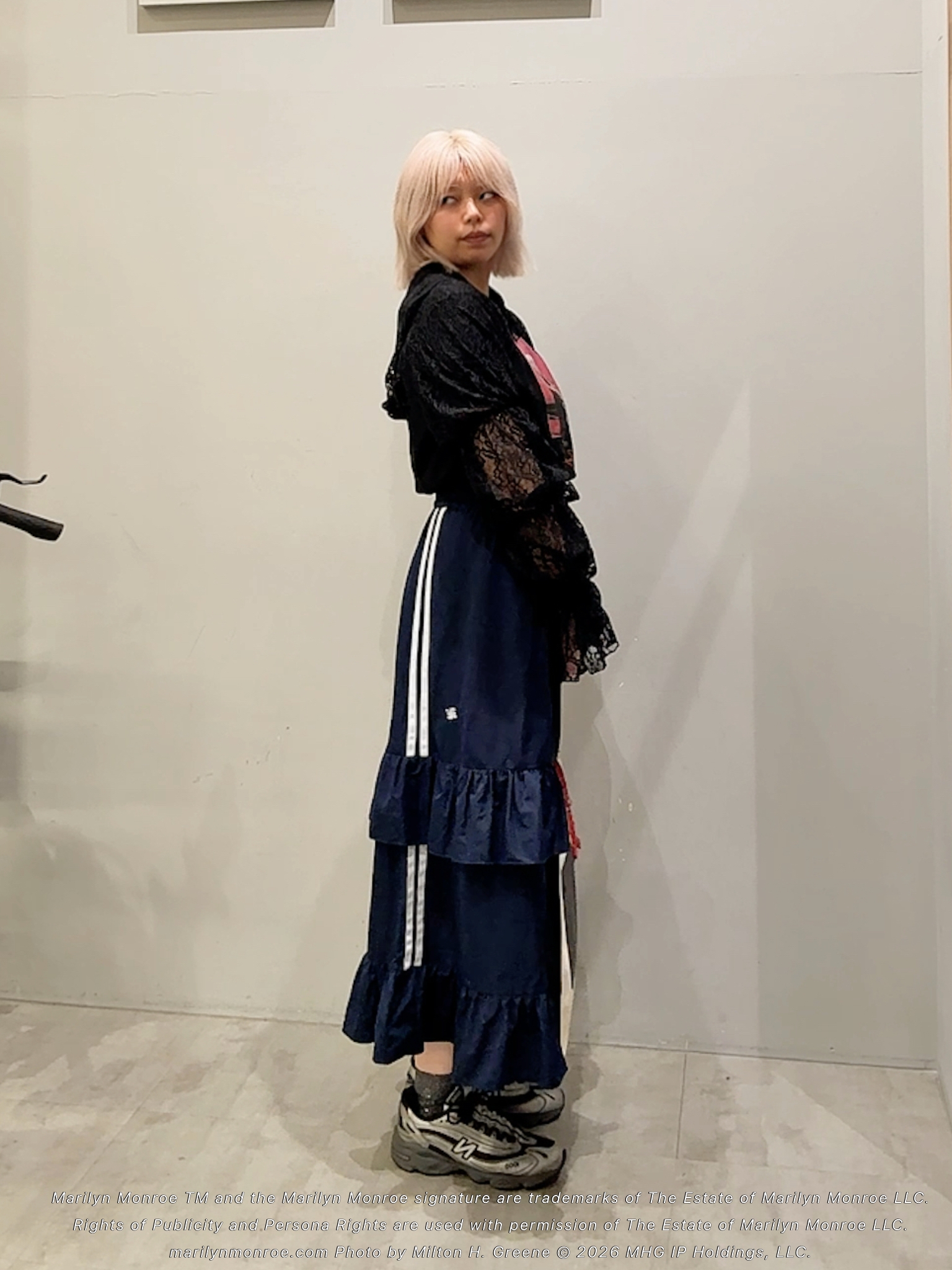 ユウナさんの「TAKEO KIKUCHI｜【別注】マリリン・モンロー/フォトTシャツ」を使ったコーディネート