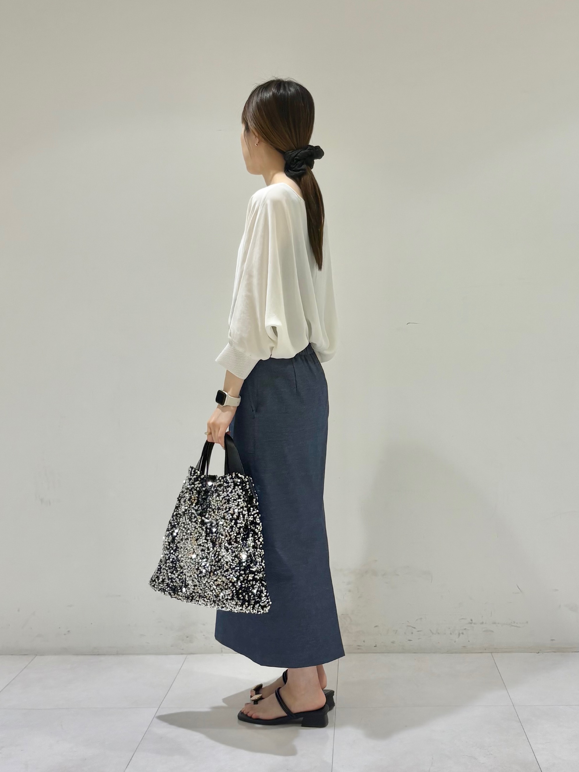 kyokaさんの「UNTITLED｜ドルマンスリーブラウンドプルオーバー」を使ったコーディネート