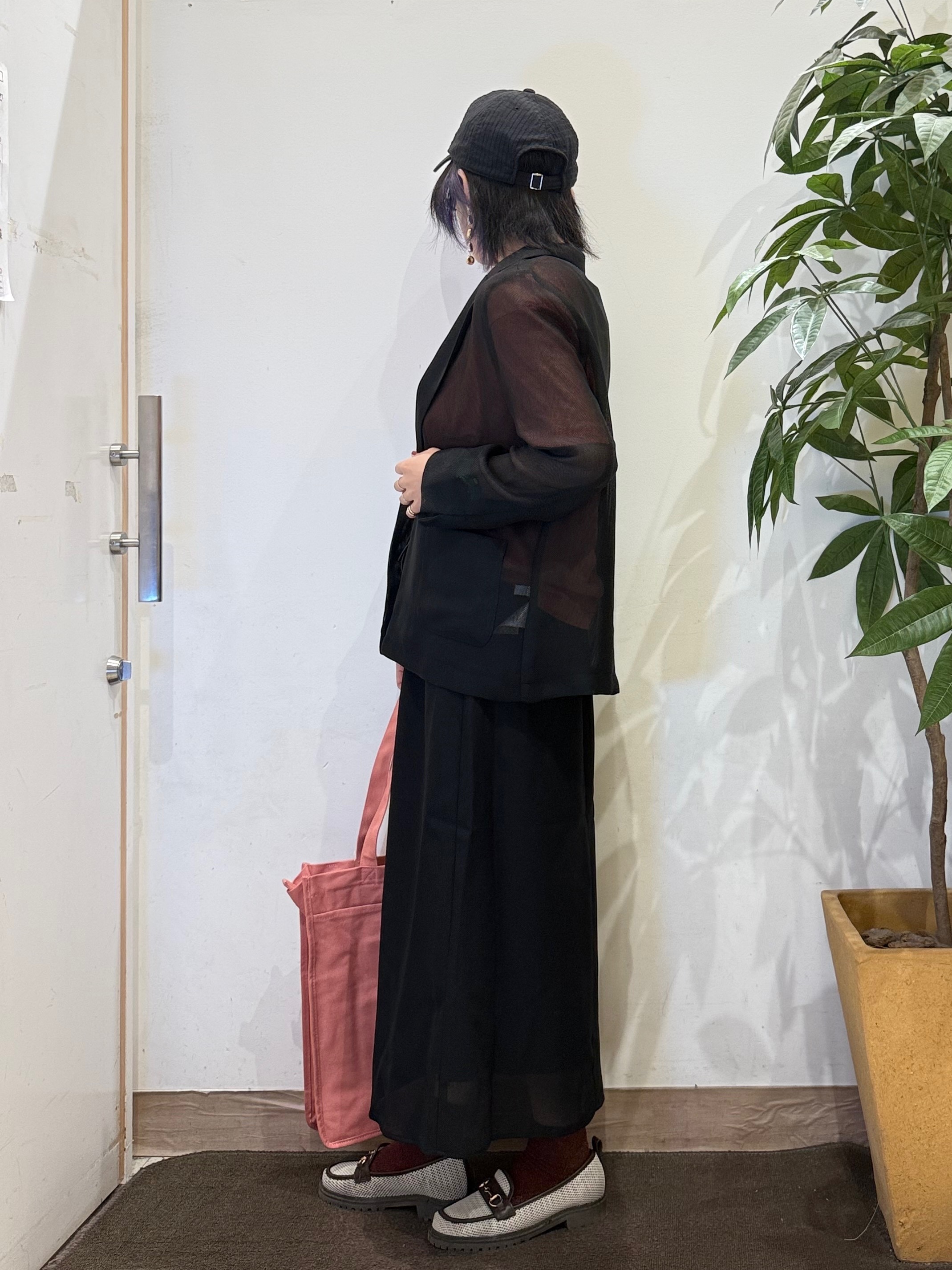 misakiさんの「SHOO･LA･RUE｜【通気性〇/セットアップ可/S-LL/洗濯機可】メッシュテーラードジャケット」を使ったコーディネート