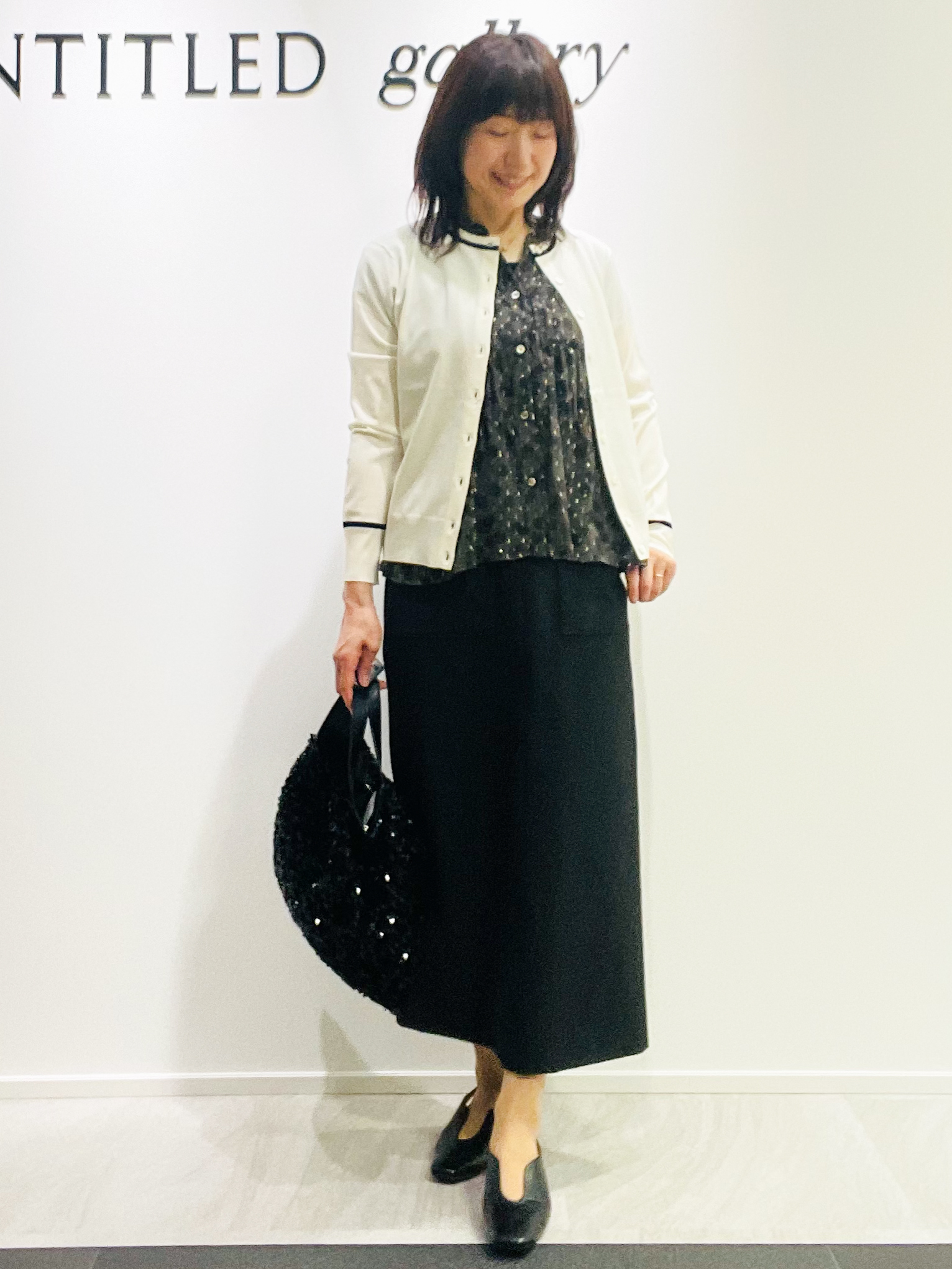 めいさんの「UNTITLED｜【アンサンブル可能】コンパクトニットカーディガン」を使ったコーディネート