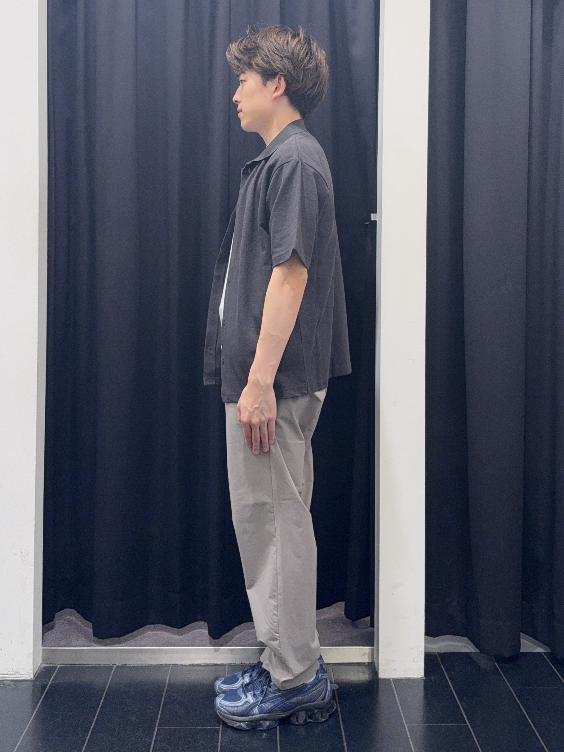 カシマさんの「THE SHOP TK｜【半袖シャツ＋インナー セットアイテム】カノコ半袖シャツ＆半袖Tシャツ」を使ったコーディネート