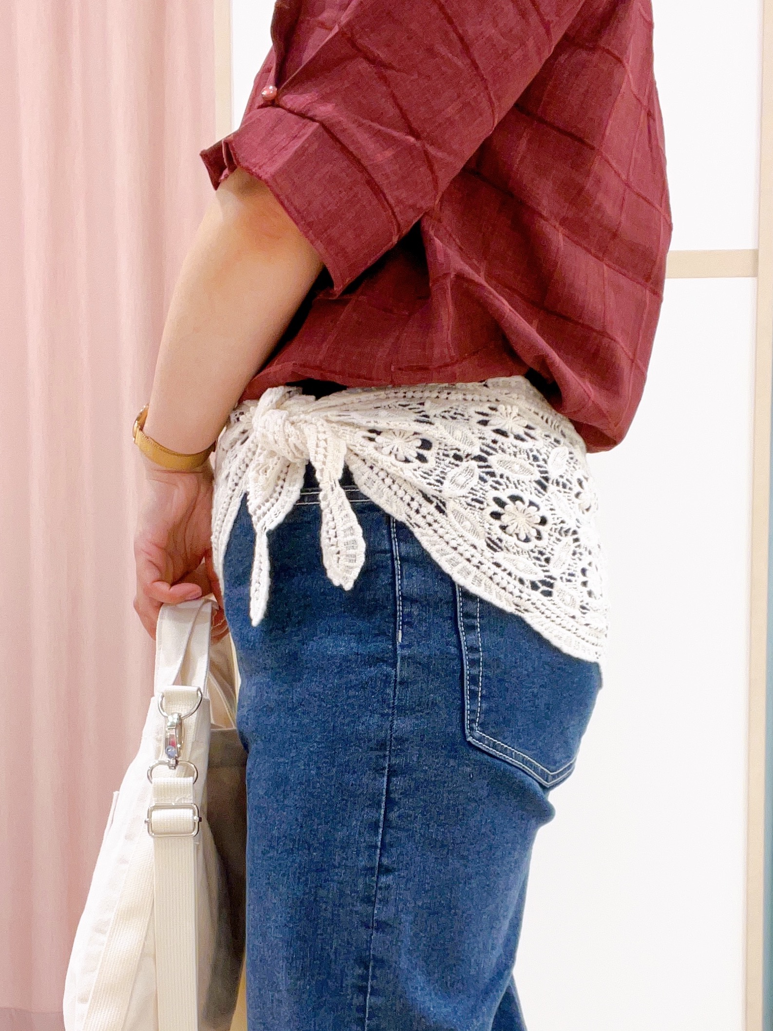 kitaさんの「SHOO･LA･RUE｜【セットアップ可/S-LL】モールチェックで上品に タックスリーブ ブラウス」を使ったコーディネート