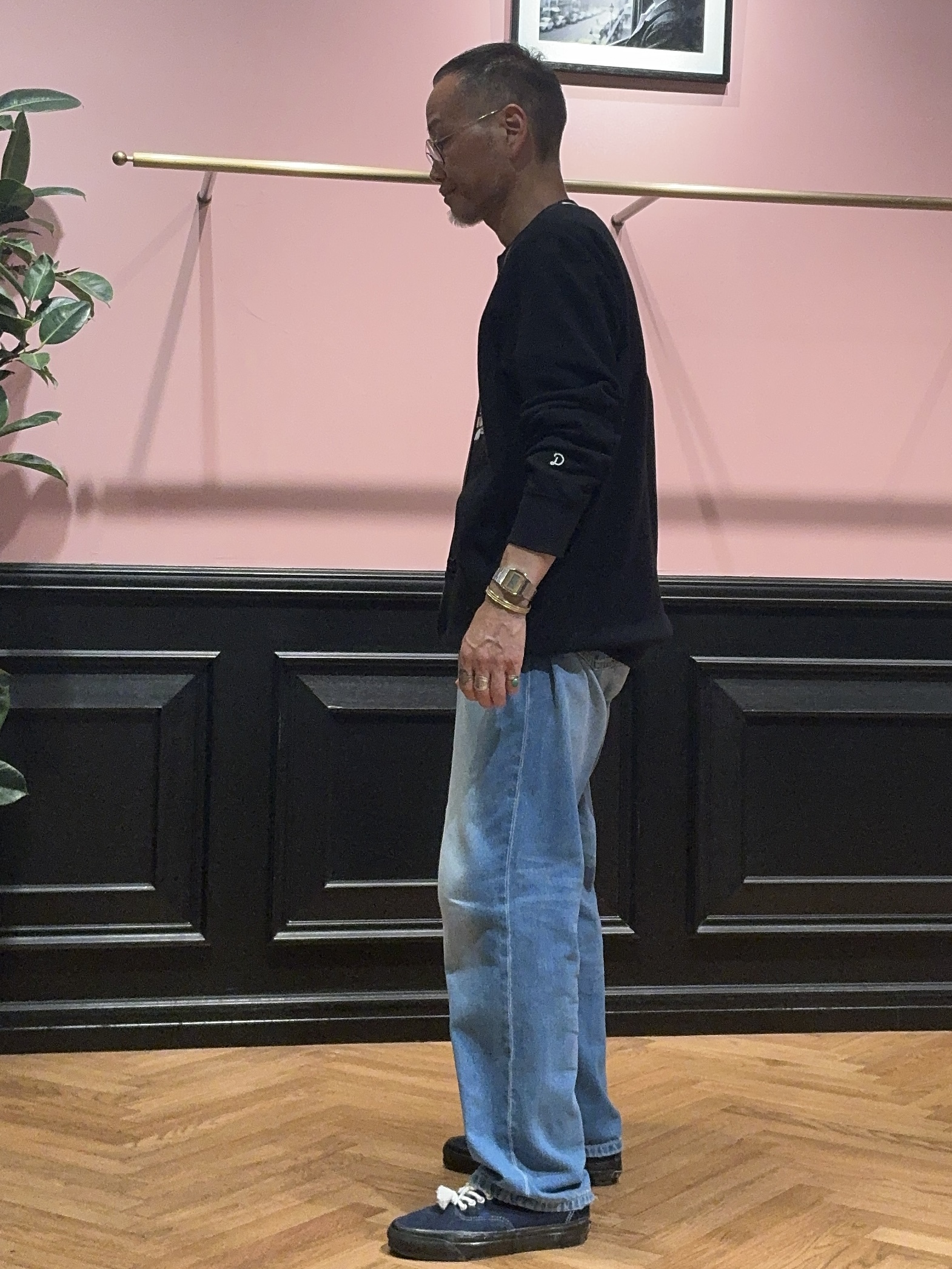 torigoeさんの「DRESSTERIOR｜◆ミサイルキャット スウェットクルーネックTシャツ」を使ったコーディネート