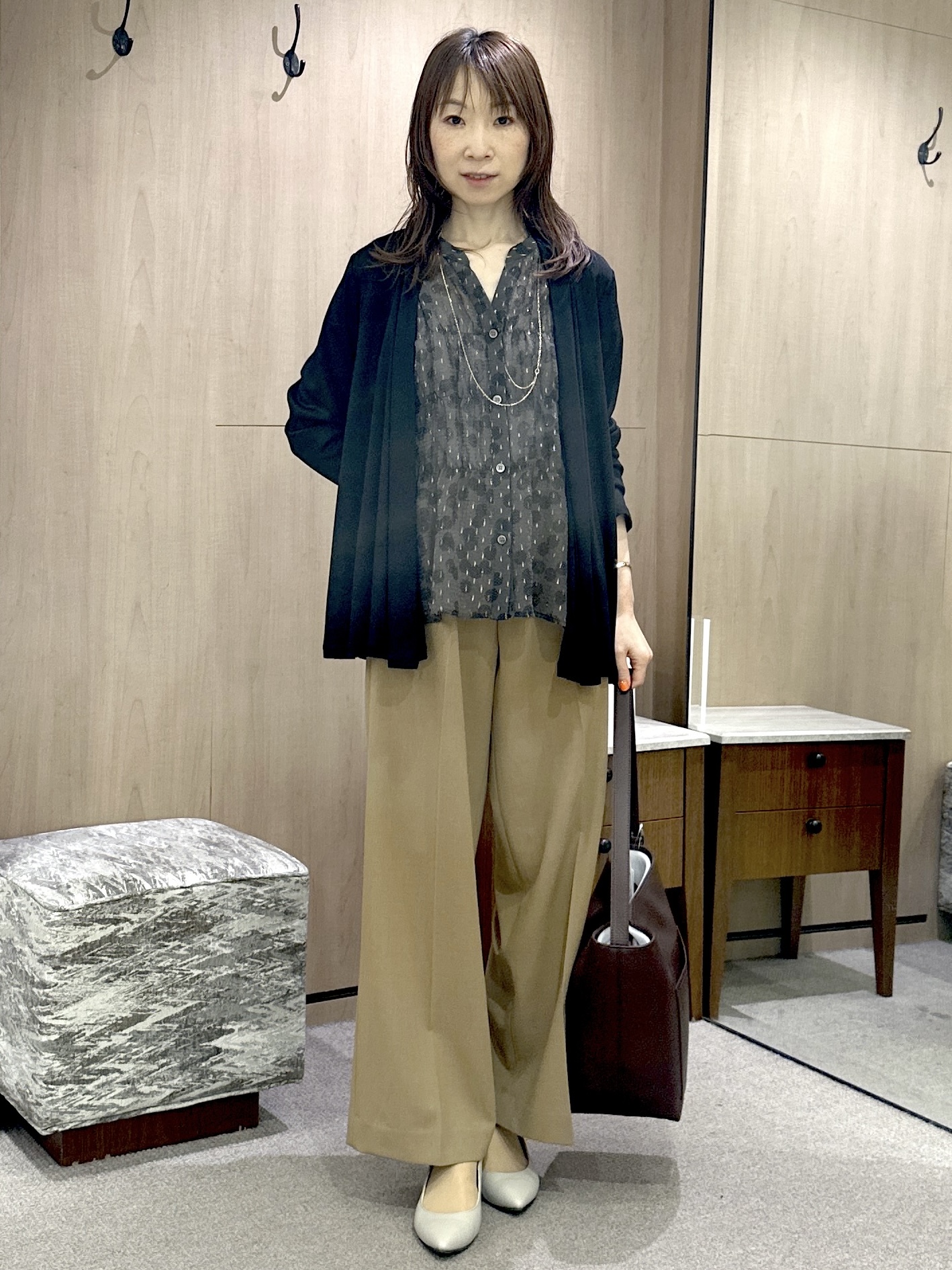 Miwaさんの「UNTITLED｜ヴィンテージドットブラウス」を使ったコーディネート