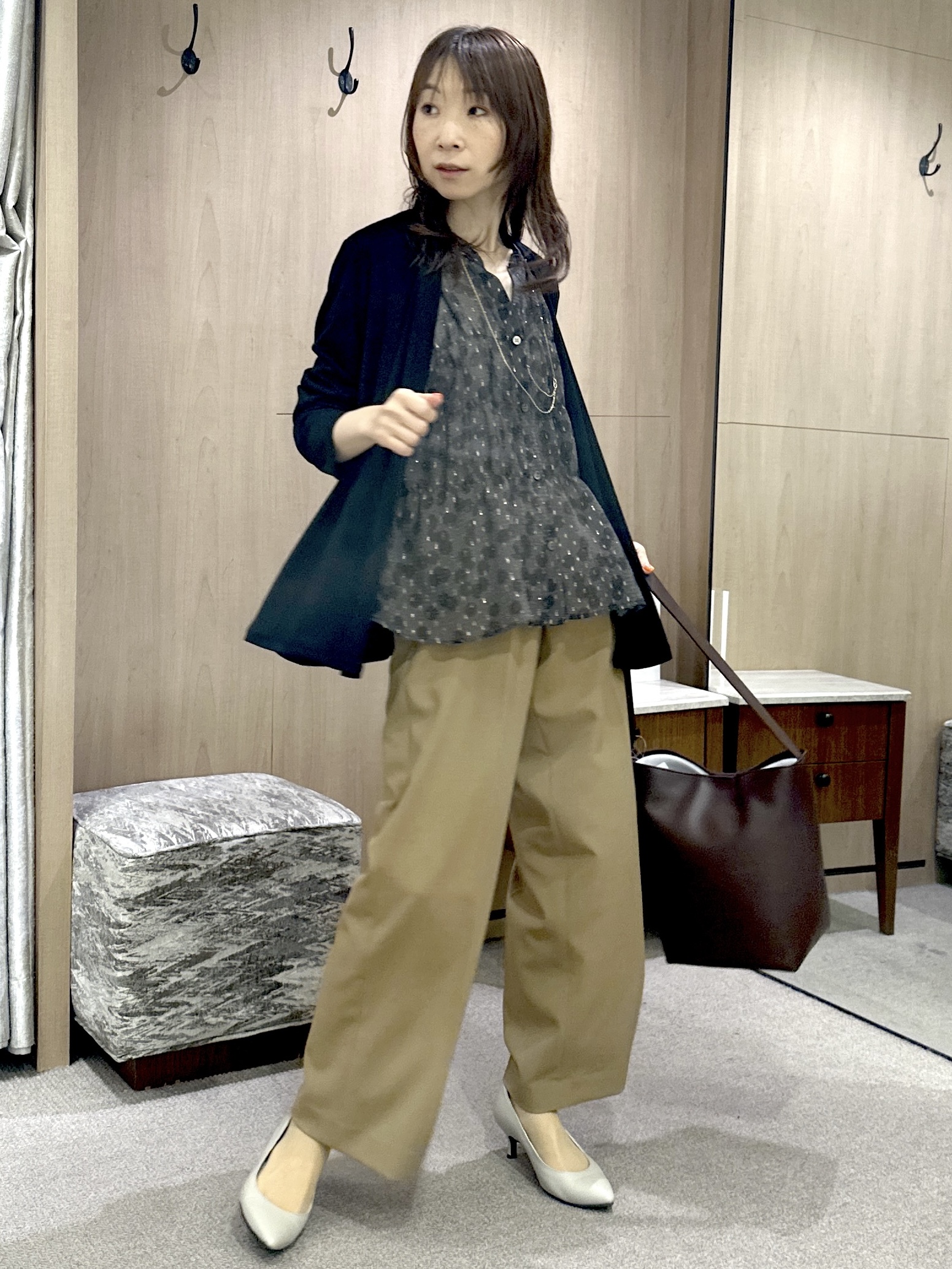 Miwaさんの「UNTITLED｜ヴィンテージドットブラウス」を使ったコーディネート