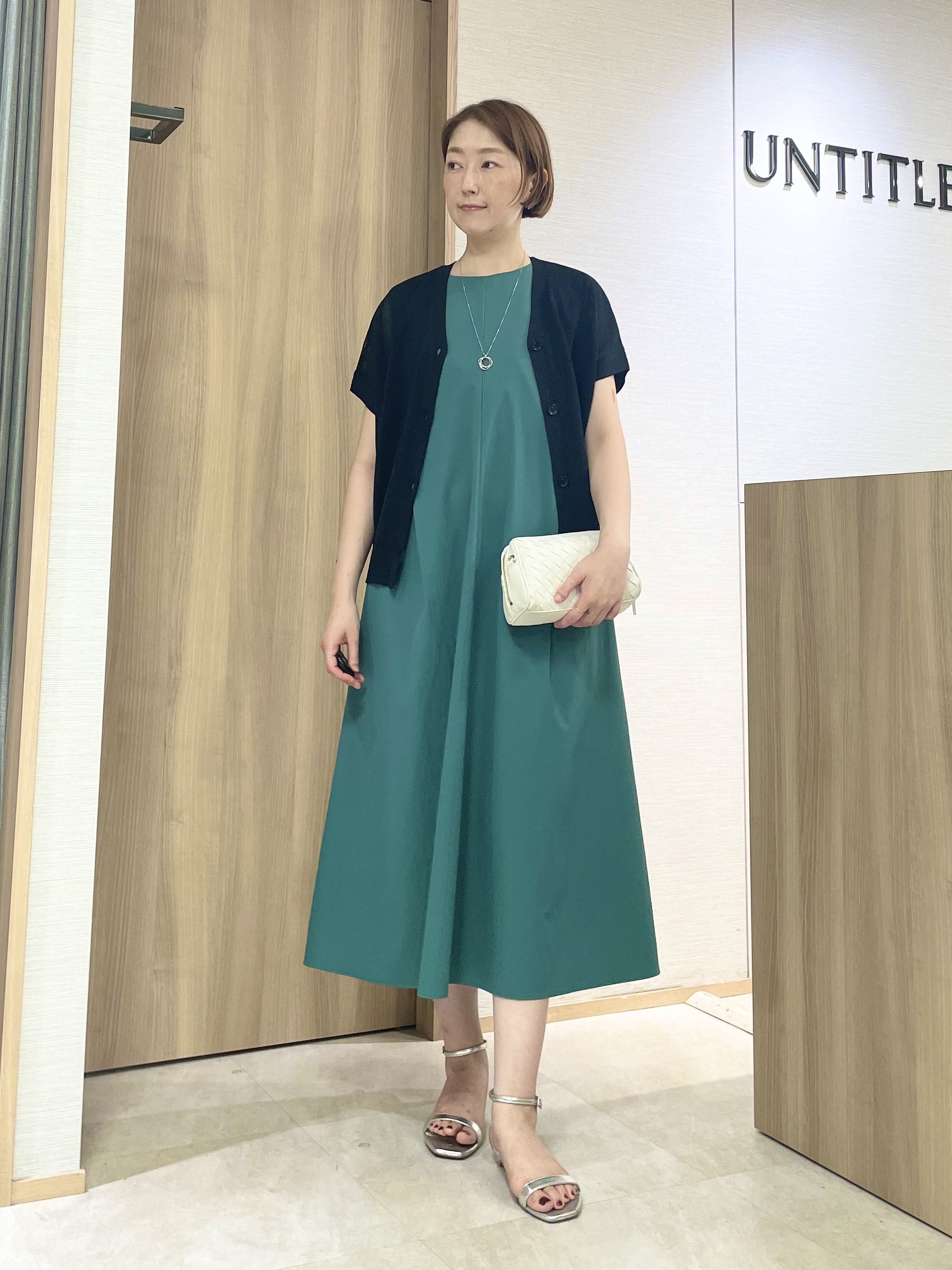 aliceさんの「UNTITLED｜【接触冷感/UVカット/吸水速乾】Aラインロングワンピース」を使ったコーディネート
