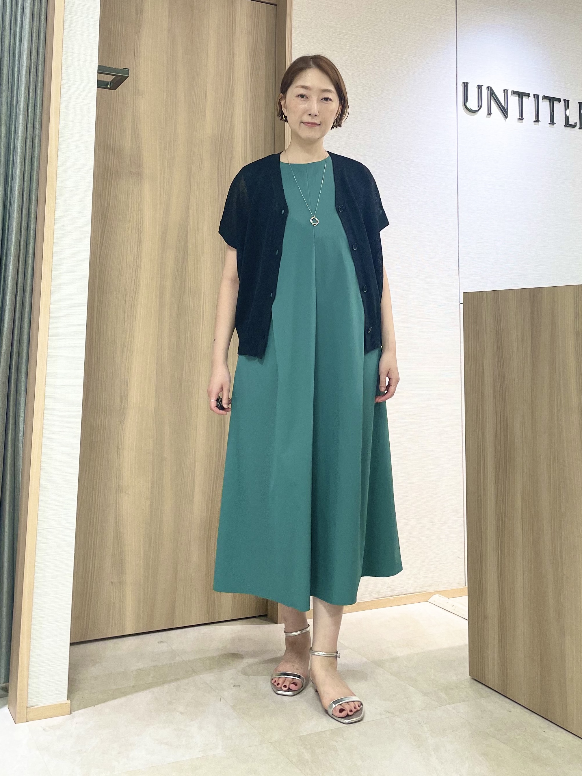 aliceさんの「UNTITLED｜【接触冷感/UVカット/吸水速乾】Aラインロングワンピース」を使ったコーディネート