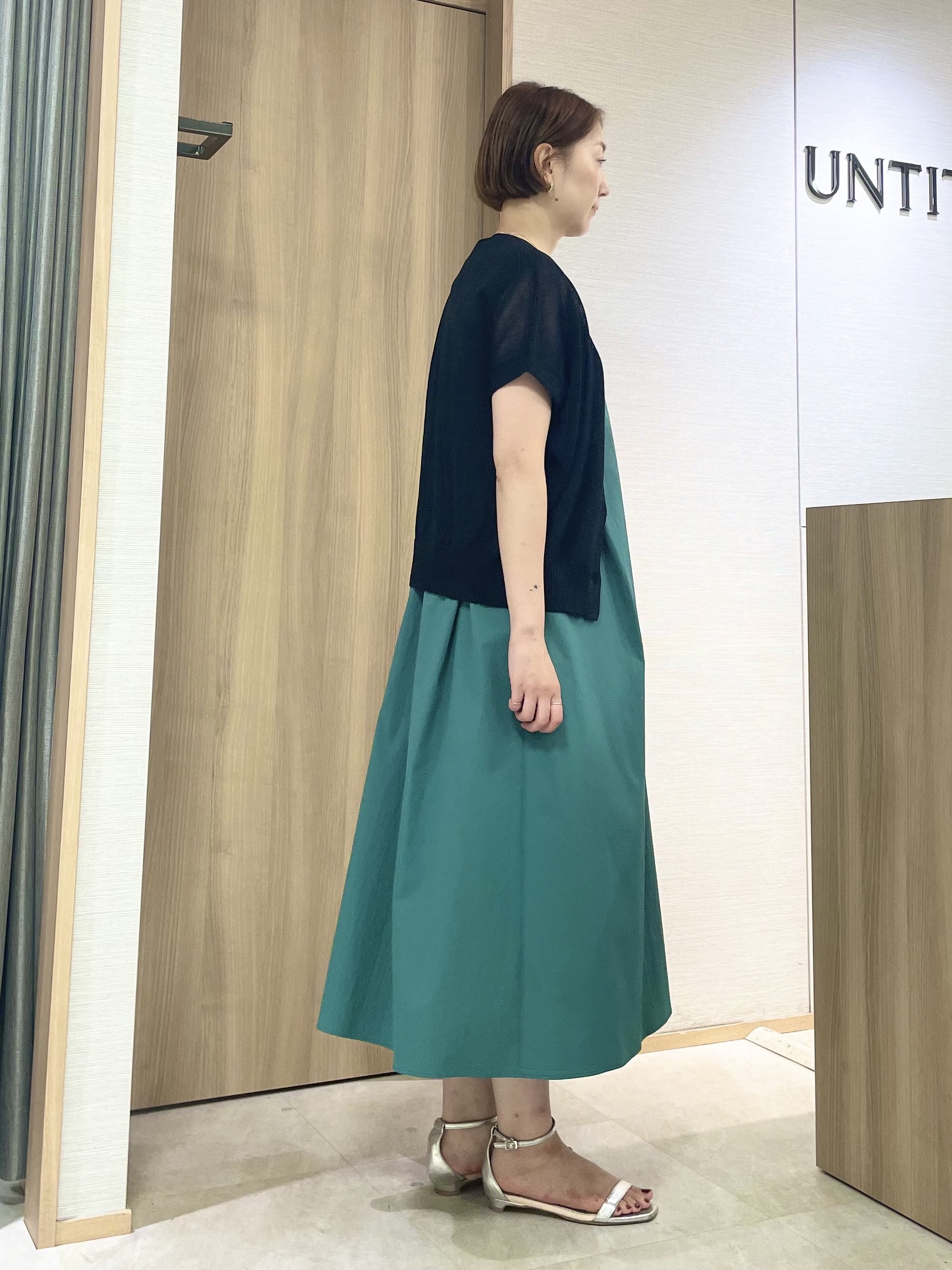 aliceさんの「UNTITLED｜【接触冷感/UVカット/吸水速乾】Aラインロングワンピース」を使ったコーディネート