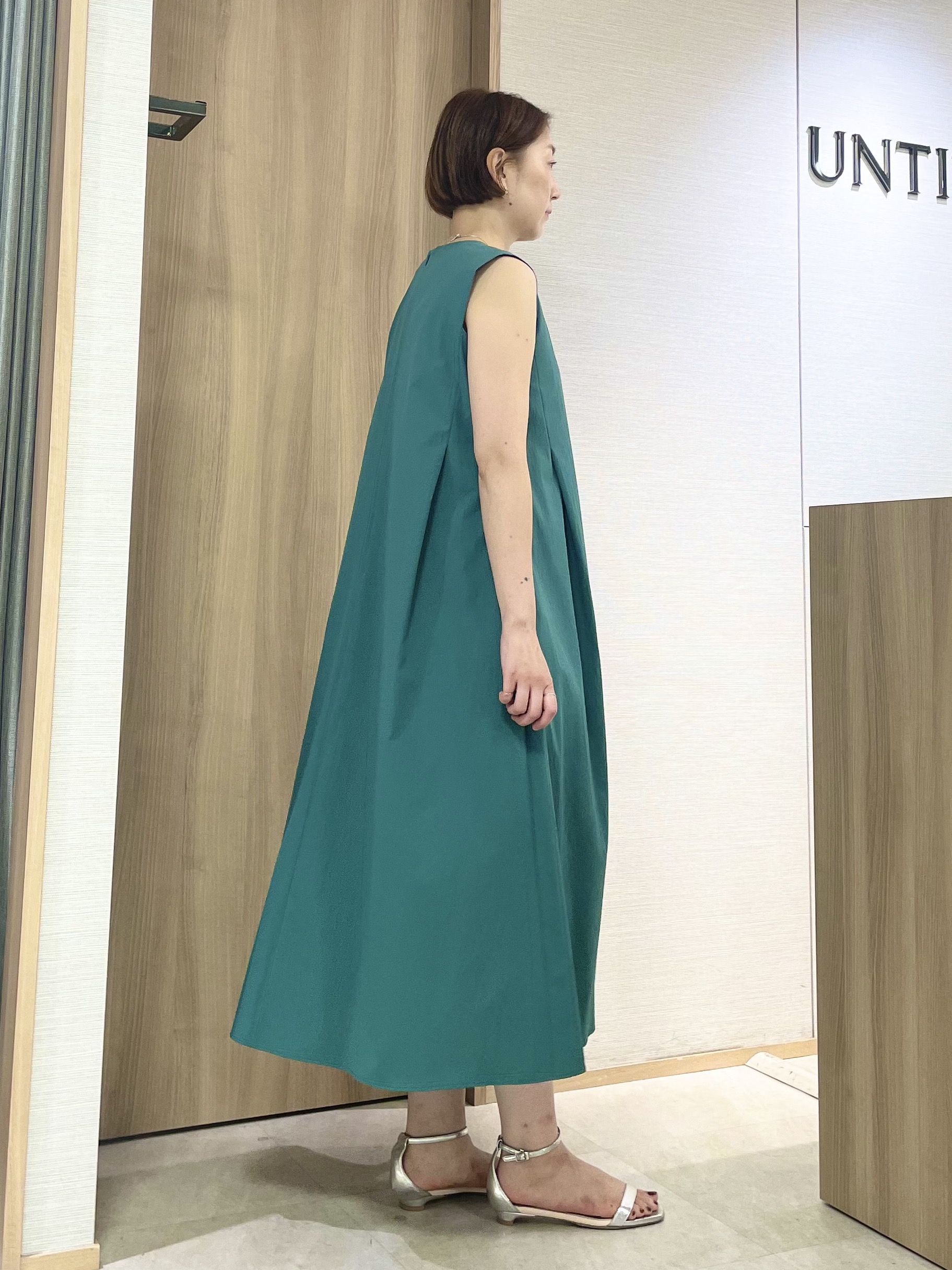 aliceさんの「UNTITLED｜【接触冷感/UVカット/吸水速乾】Aラインロングワンピース」を使ったコーディネート