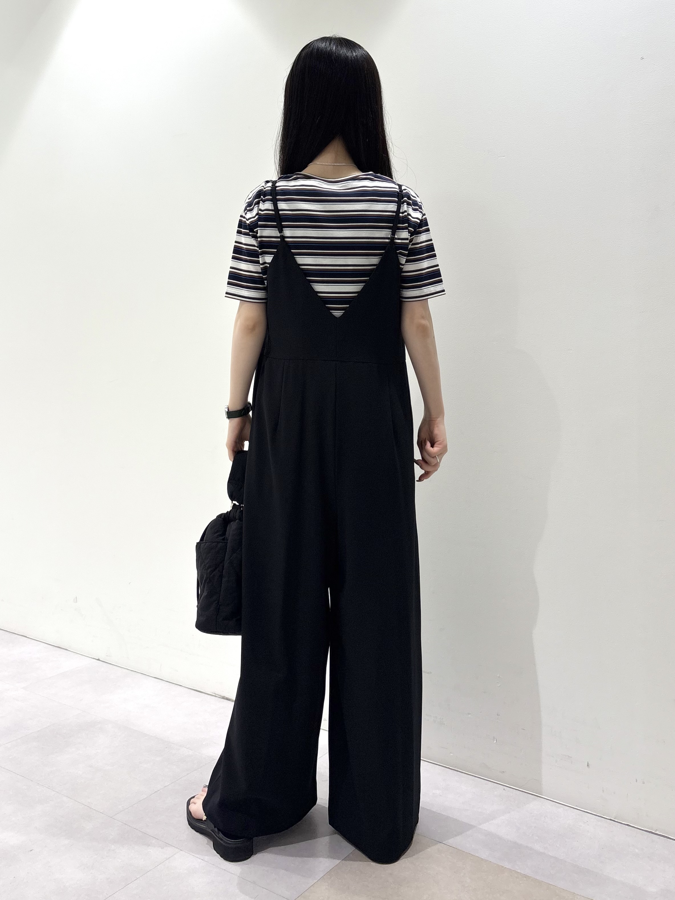KEIKOさんの「INDIVI｜【ゆったり／着映え】ボーダーリラクシーTシャツ」を使ったコーディネート