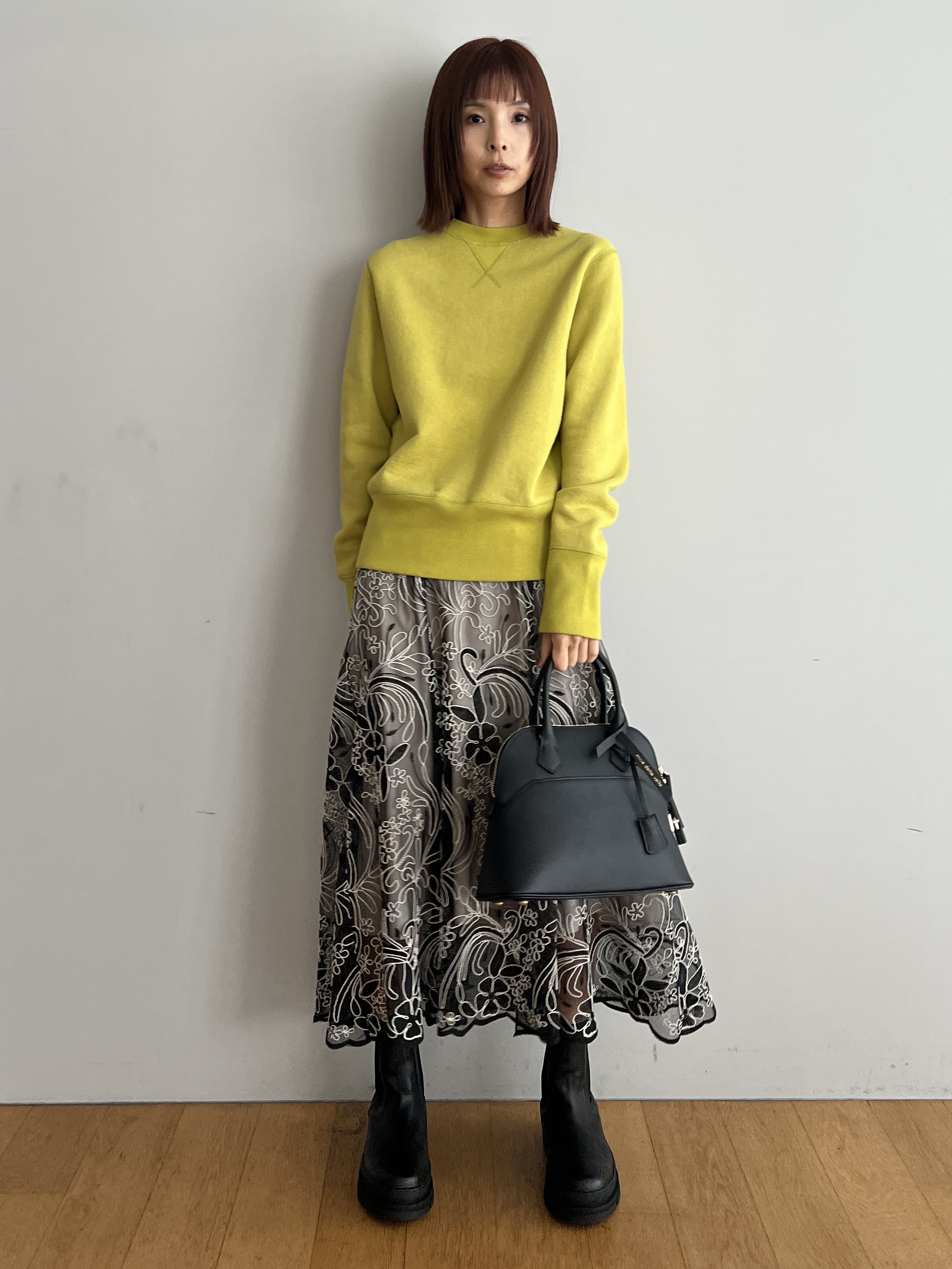 misaさんの「DRESSTERIOR｜◆mica della valle（ミカデラヴァッレ）Katia ハンドバッグ」を使ったコーディネート