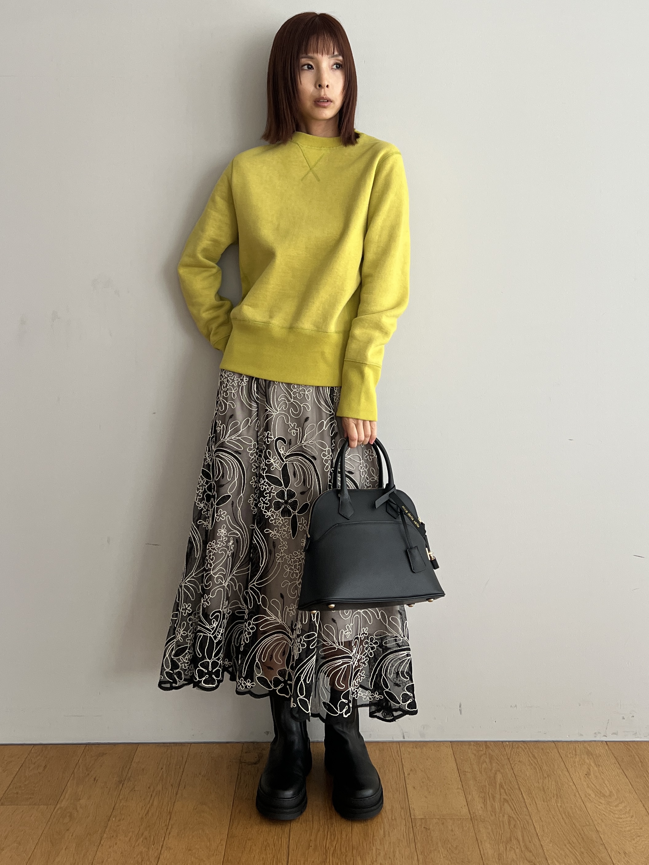 misaさんの「DRESSTERIOR｜◆mica della valle（ミカデラヴァッレ）Katia ハンドバッグ」を使ったコーディネート