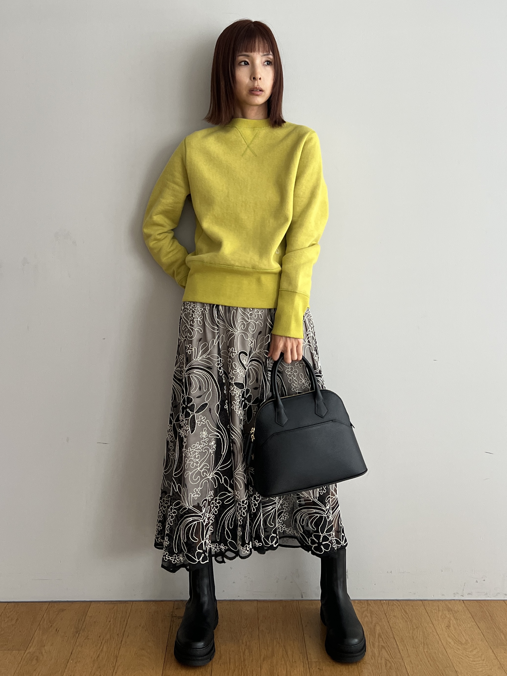 misaさんの「DRESSTERIOR｜◆mica della valle（ミカデラヴァッレ）Katia ハンドバッグ」を使ったコーディネート