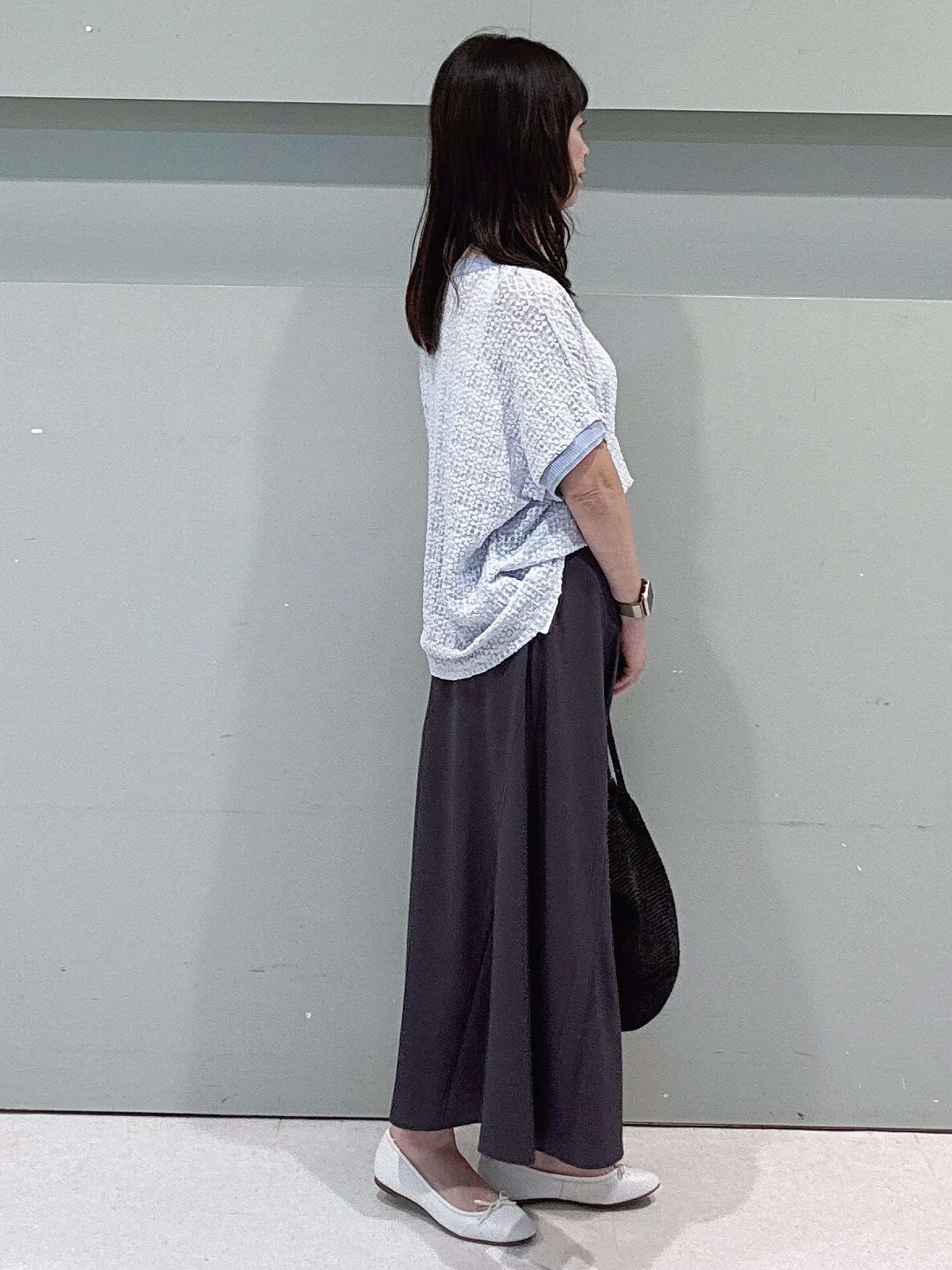 makiさんの「UNTITLED｜【洗える／シアー】ミニヨンレースプルオーバー」を使ったコーディネート