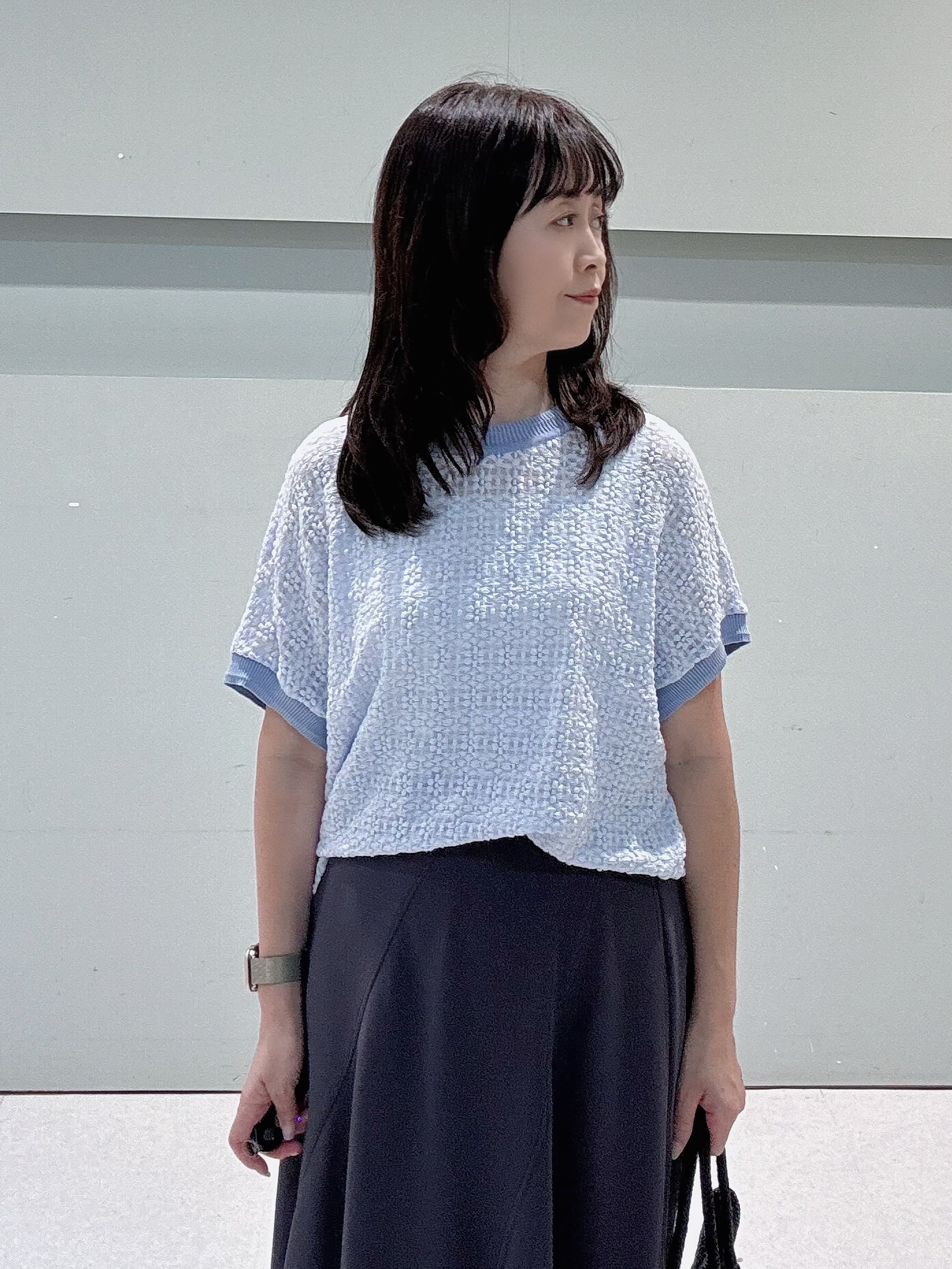 makiさんの「UNTITLED｜【洗える／シアー】ミニヨンレースプルオーバー」を使ったコーディネート