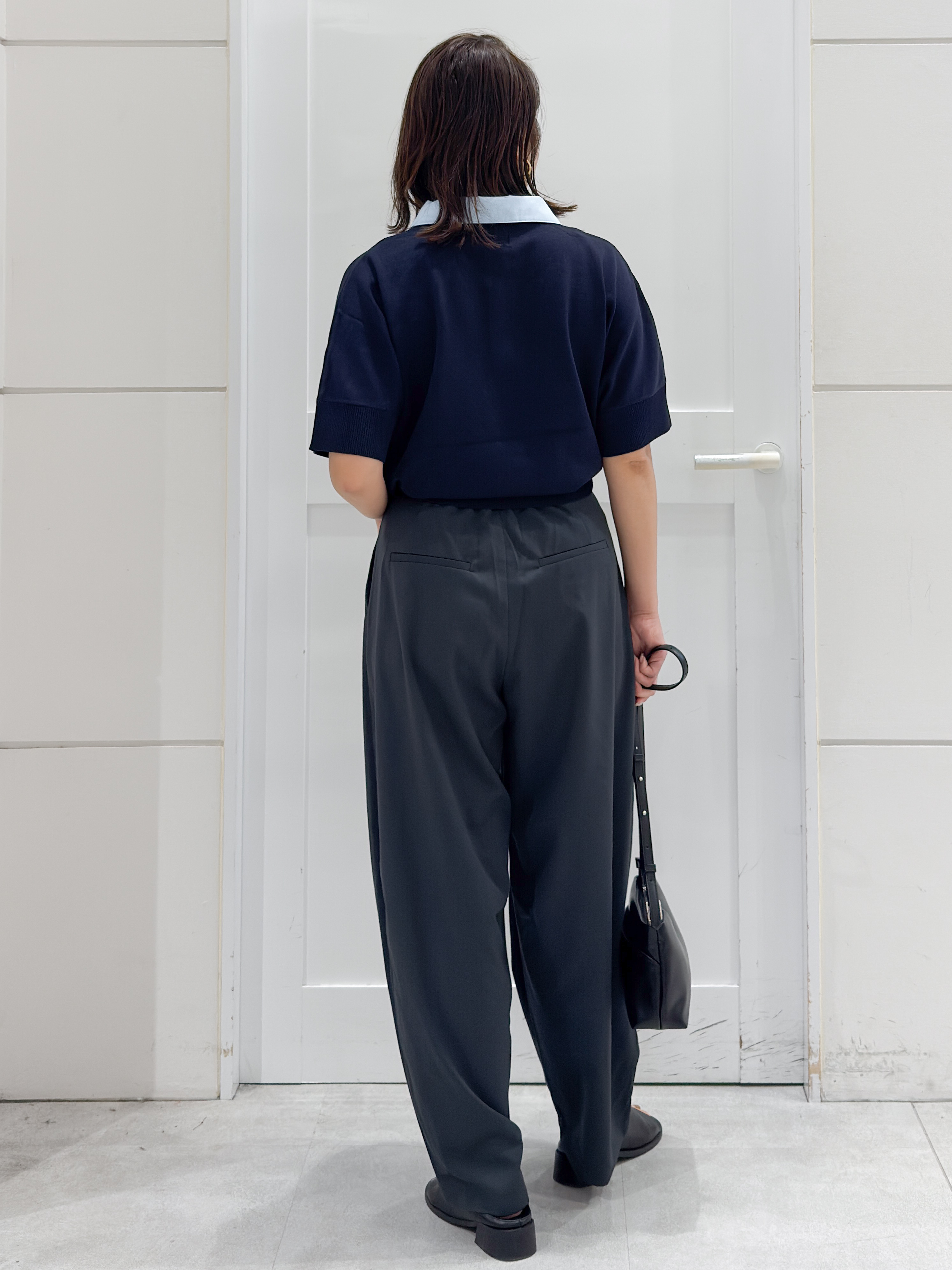 yuka.aさんの「OPAQUE.CLIP｜2WAY衿ドッキングニット《洗濯機OK》」を使ったコーディネート