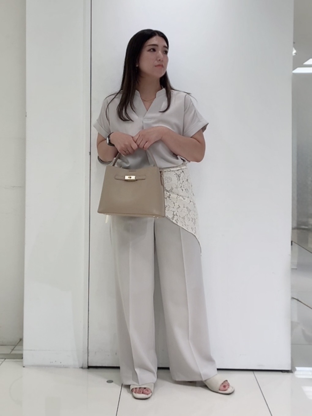 なかじさんの「UNTITLED｜【セットアップ可/通気性/UVカット】エアリークールブラウス」を使ったコーディネート