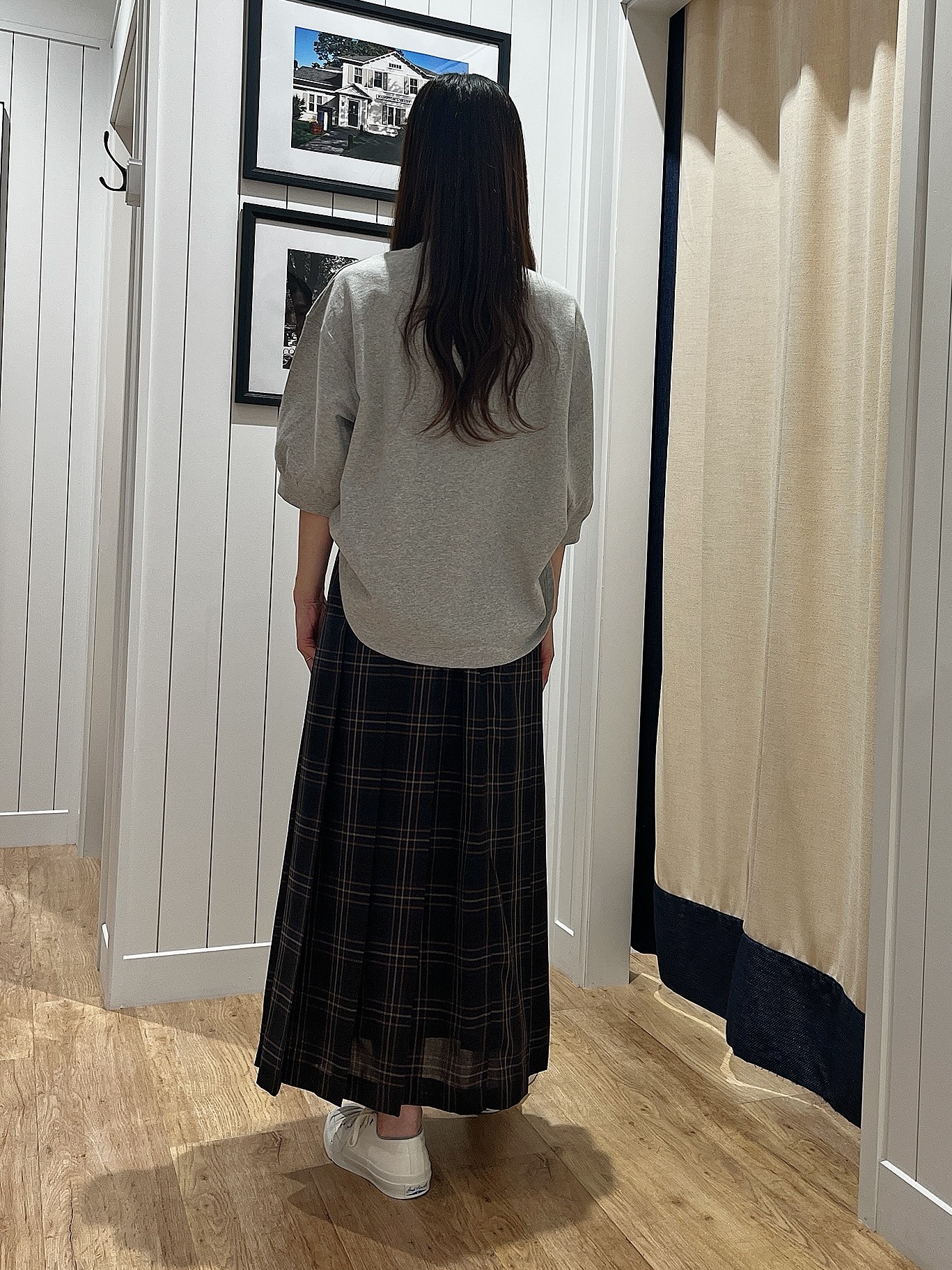 mihoさんの「Dessin｜バックヘンリーカットソー5分袖」を使ったコーディネート