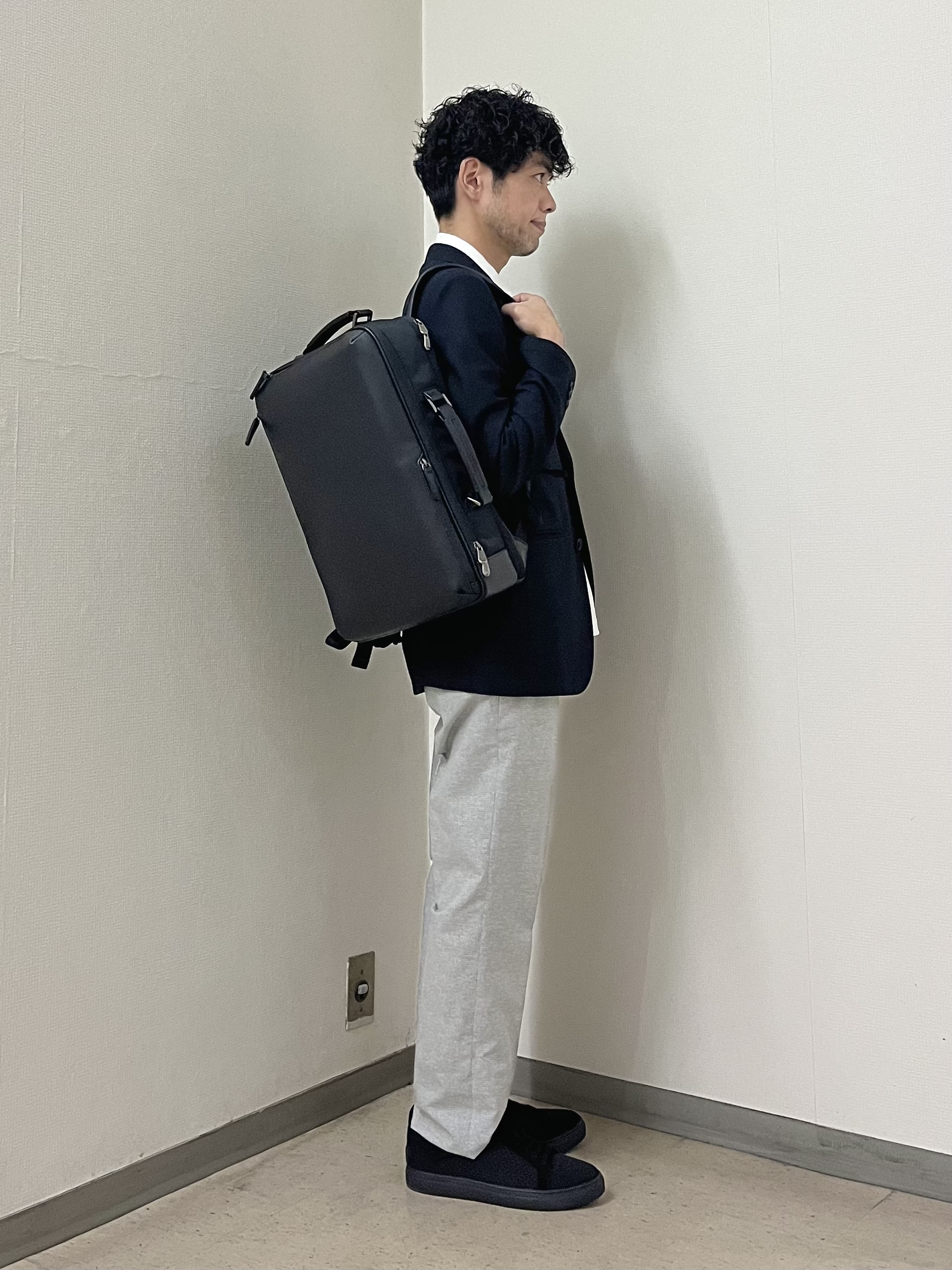 URAさんの「TAKEO KIKUCHI｜【抗菌防臭】CALCULO（R）ジャージ ジャケット」を使ったコーディネート