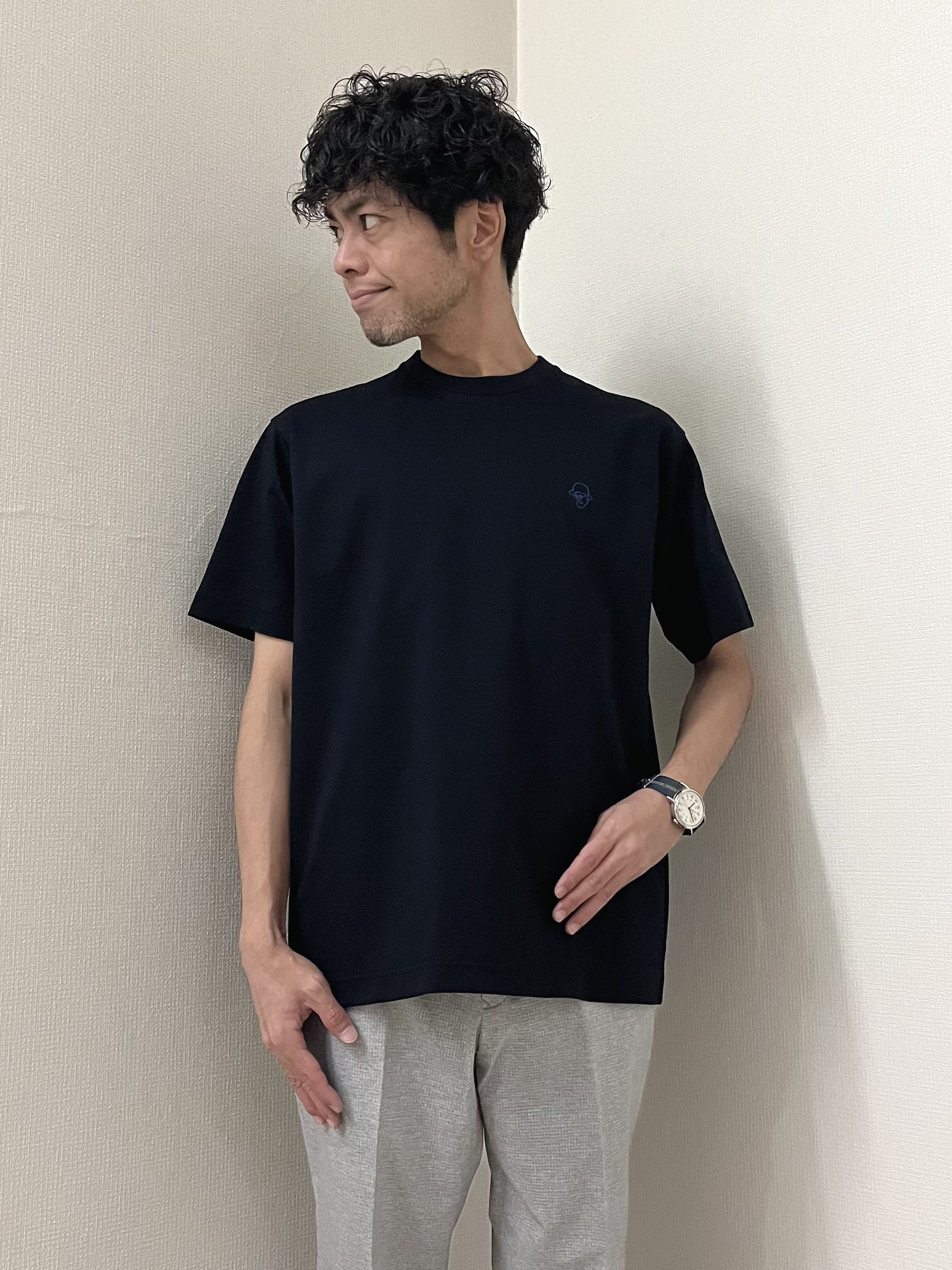 URAさんの「TAKEO KIKUCHI｜【抗菌防臭】COOL DOTS（R）ドビープリント ジャケット」を使ったコーディネート