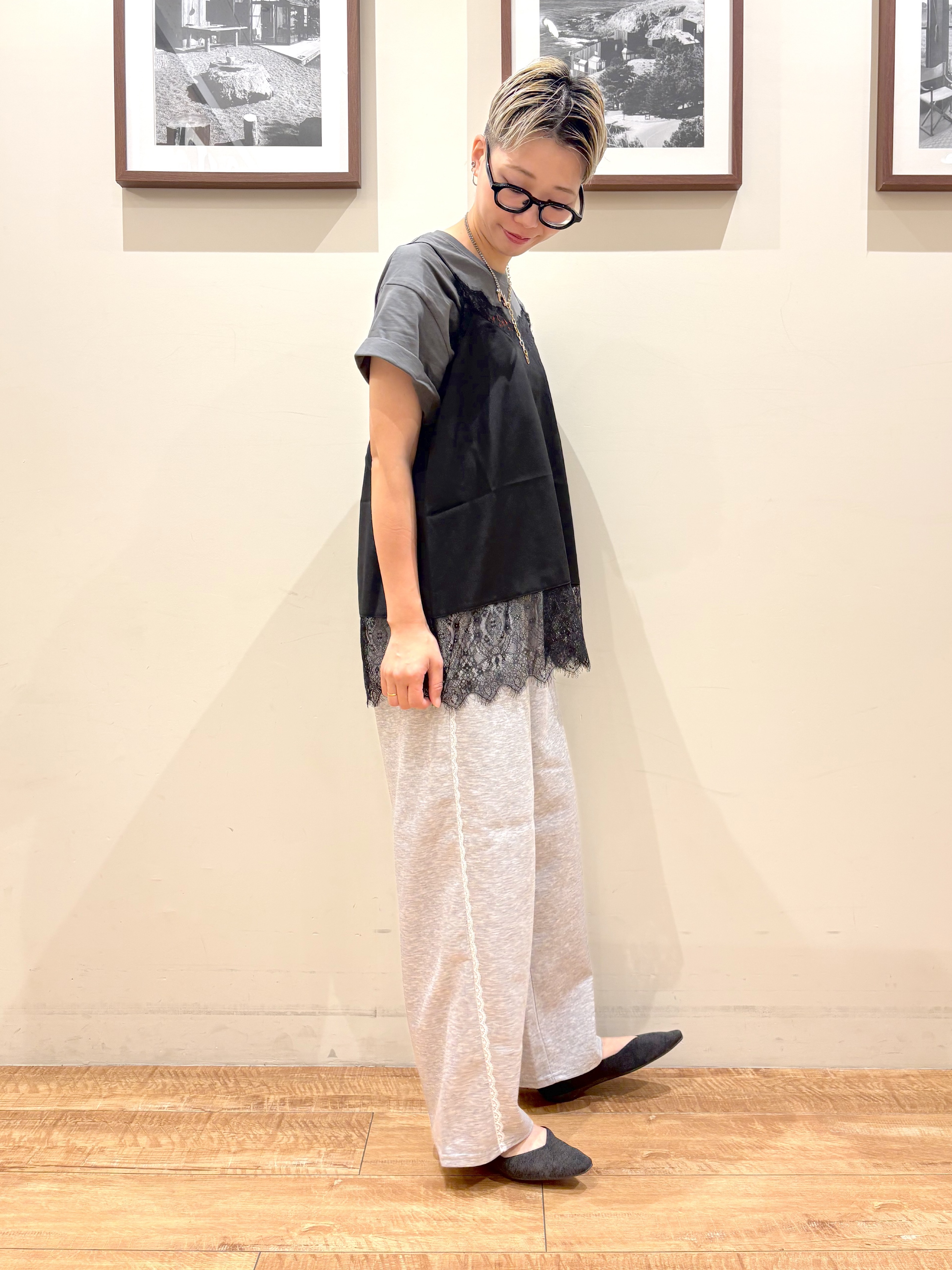Ayumiさんの「SHOO･LA･RUE｜【通気性〇/セットアップ可/S-LL/洗濯機可】紫外線対策にも メッシュテーラードジャケット」を使ったコーディネート
